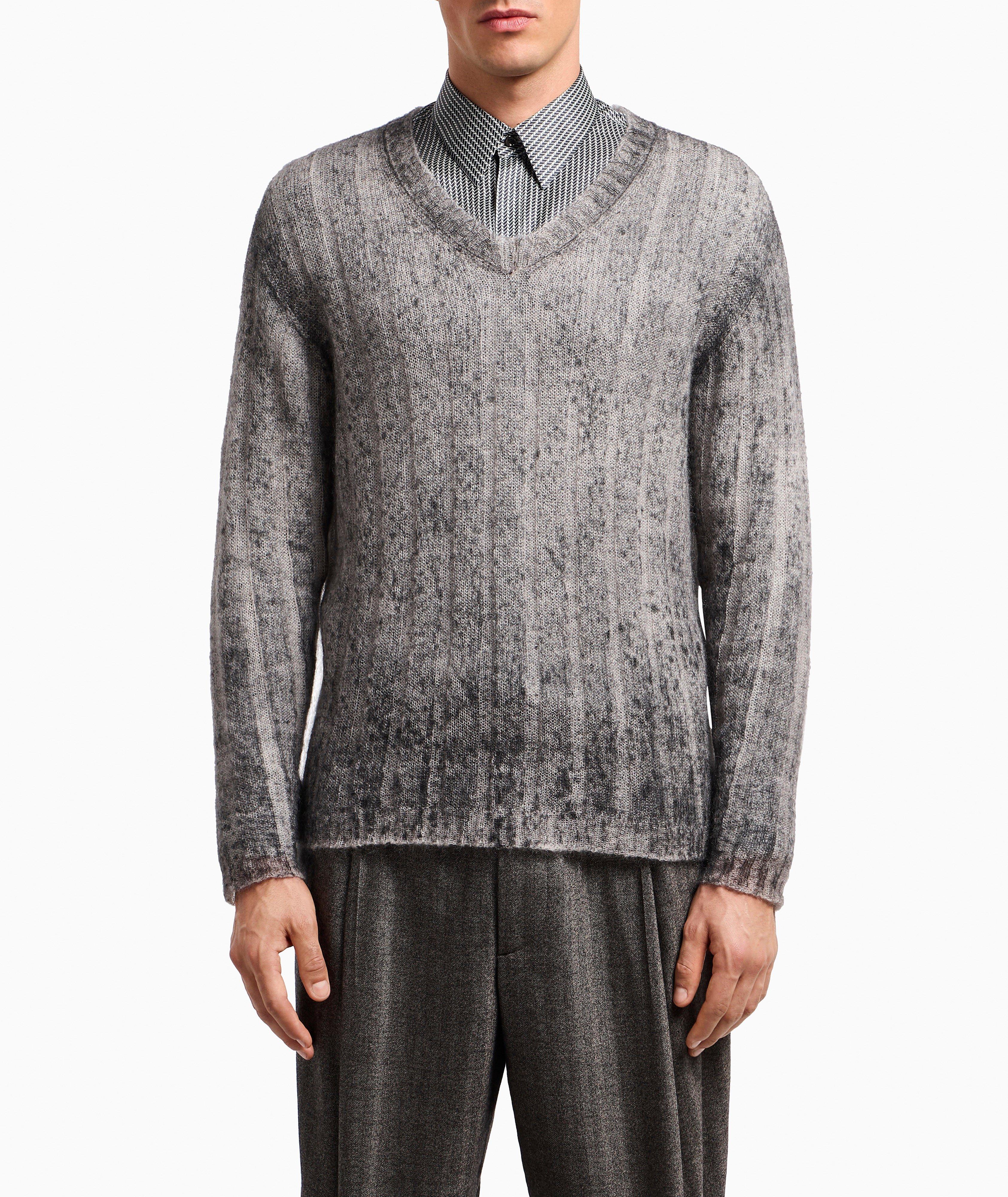 Mohair-Blend V-Neck Sweater image 1