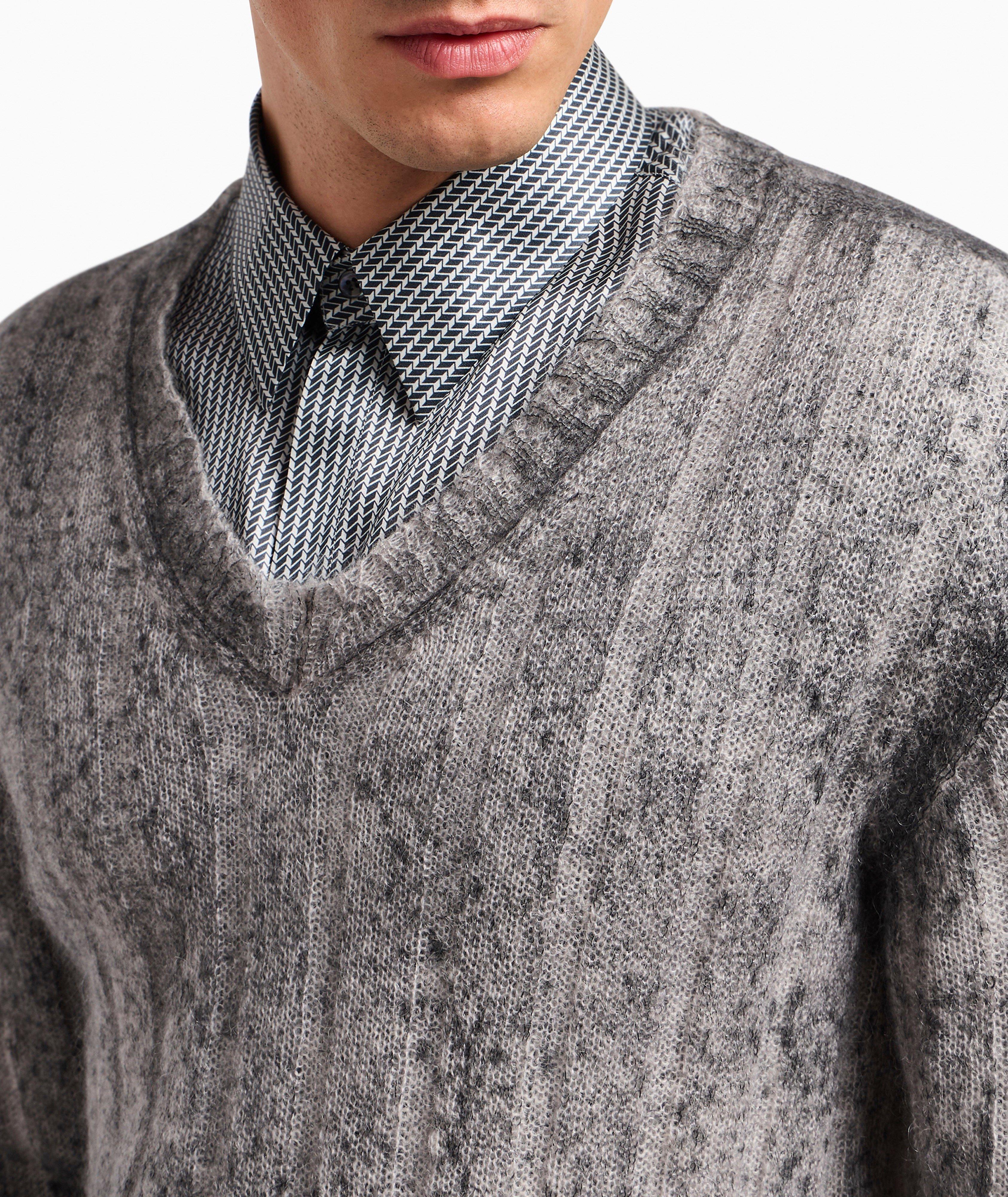 Mohair-Blend V-Neck Sweater image 3