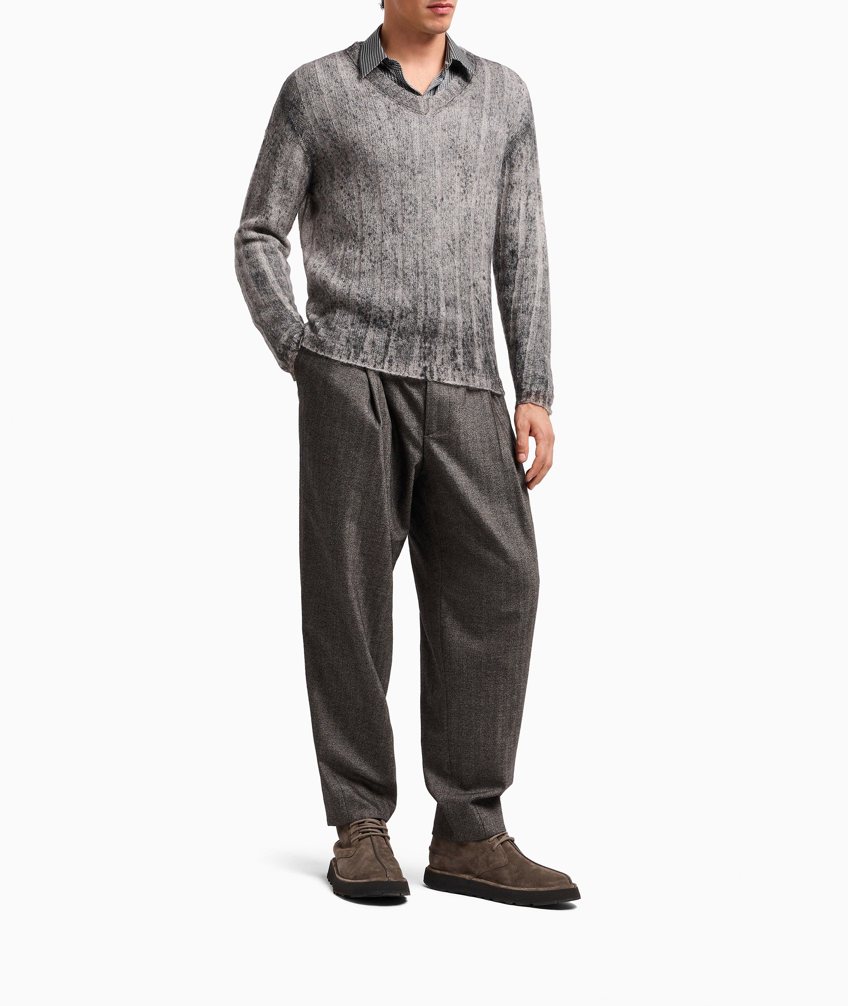 Mohair-Blend V-Neck Sweater image 4