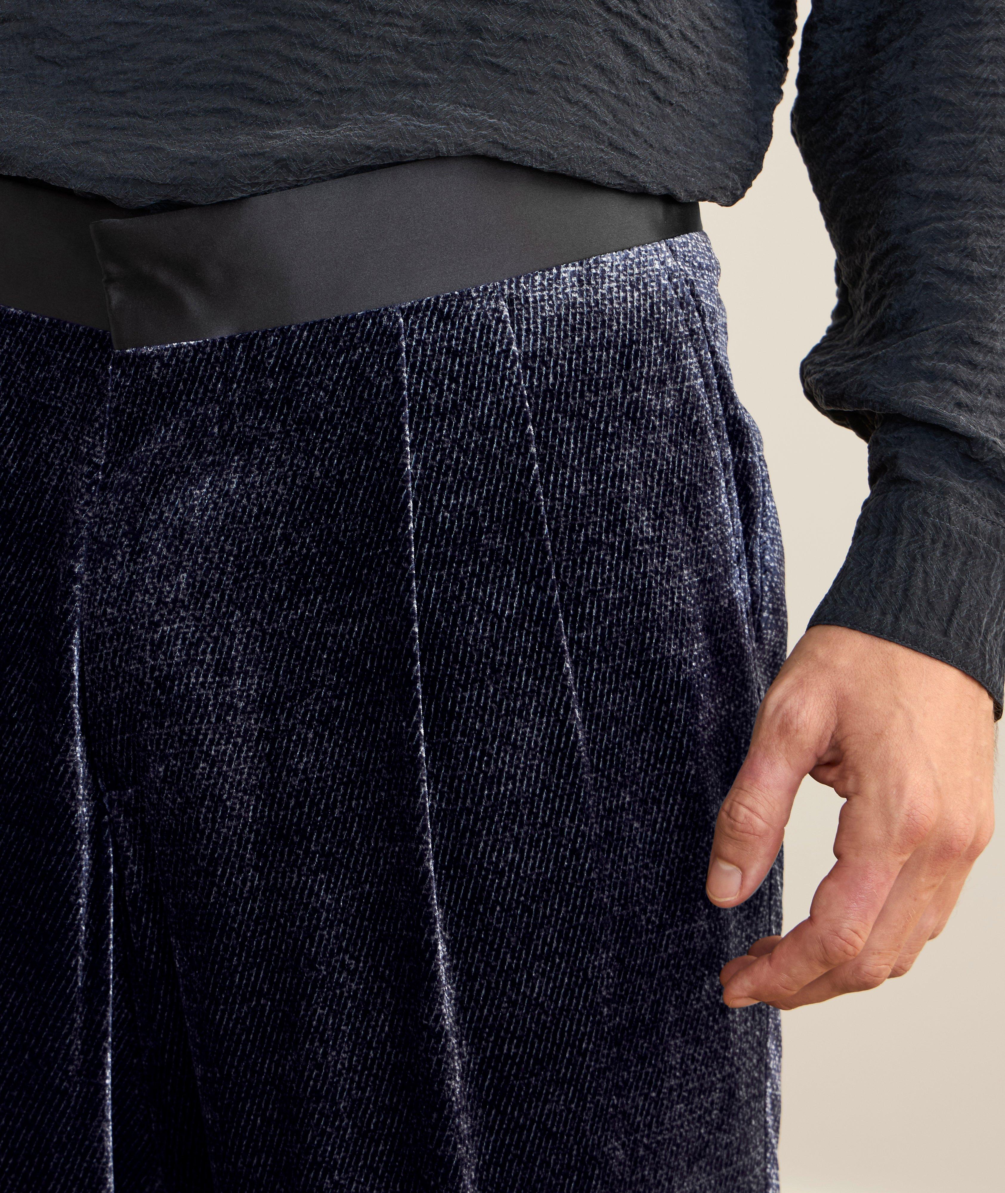 Straight-Leg Silk-Blend Velvet Pants  image 3