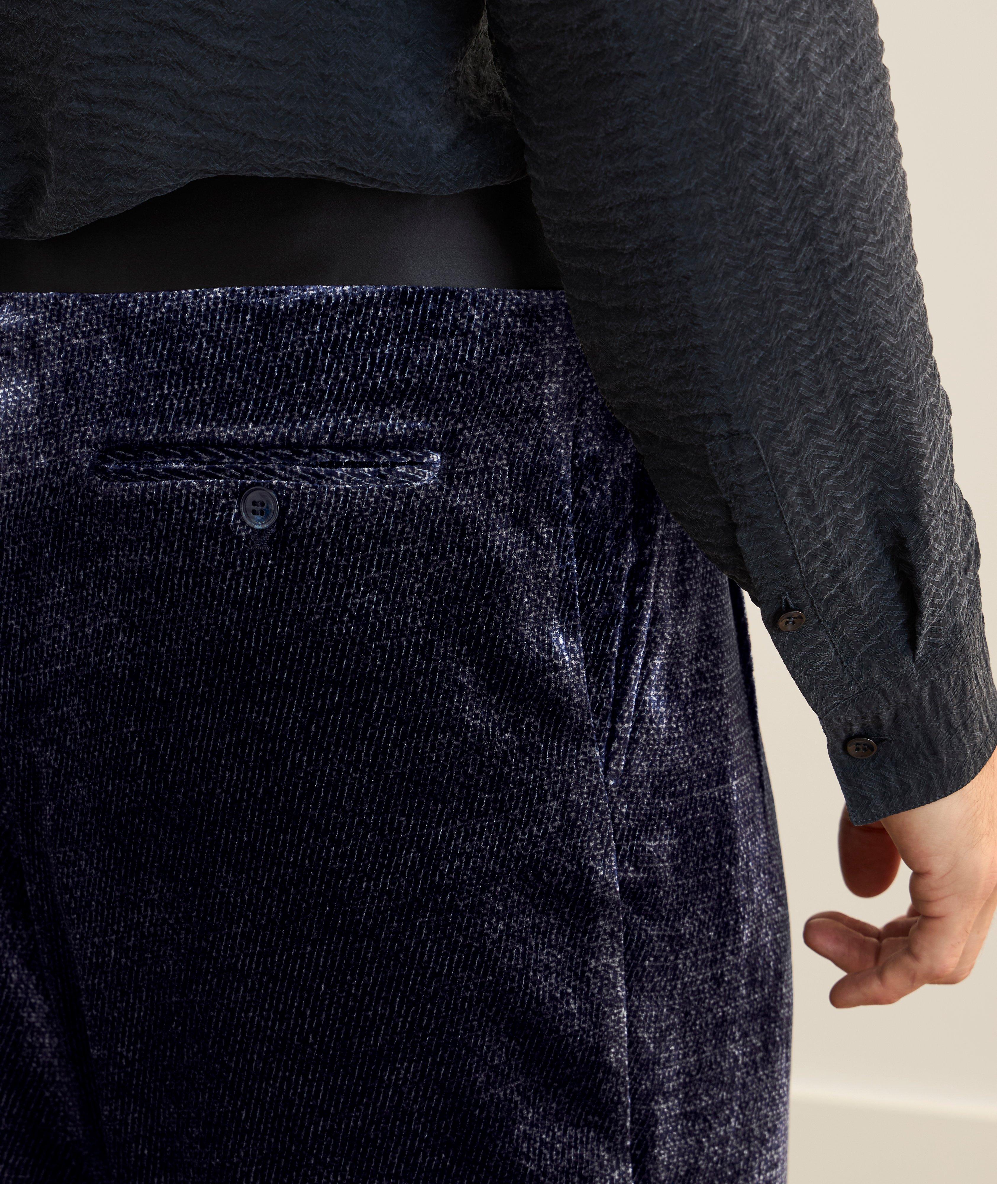 Straight-Leg Silk-Blend Velvet Pants  image 4