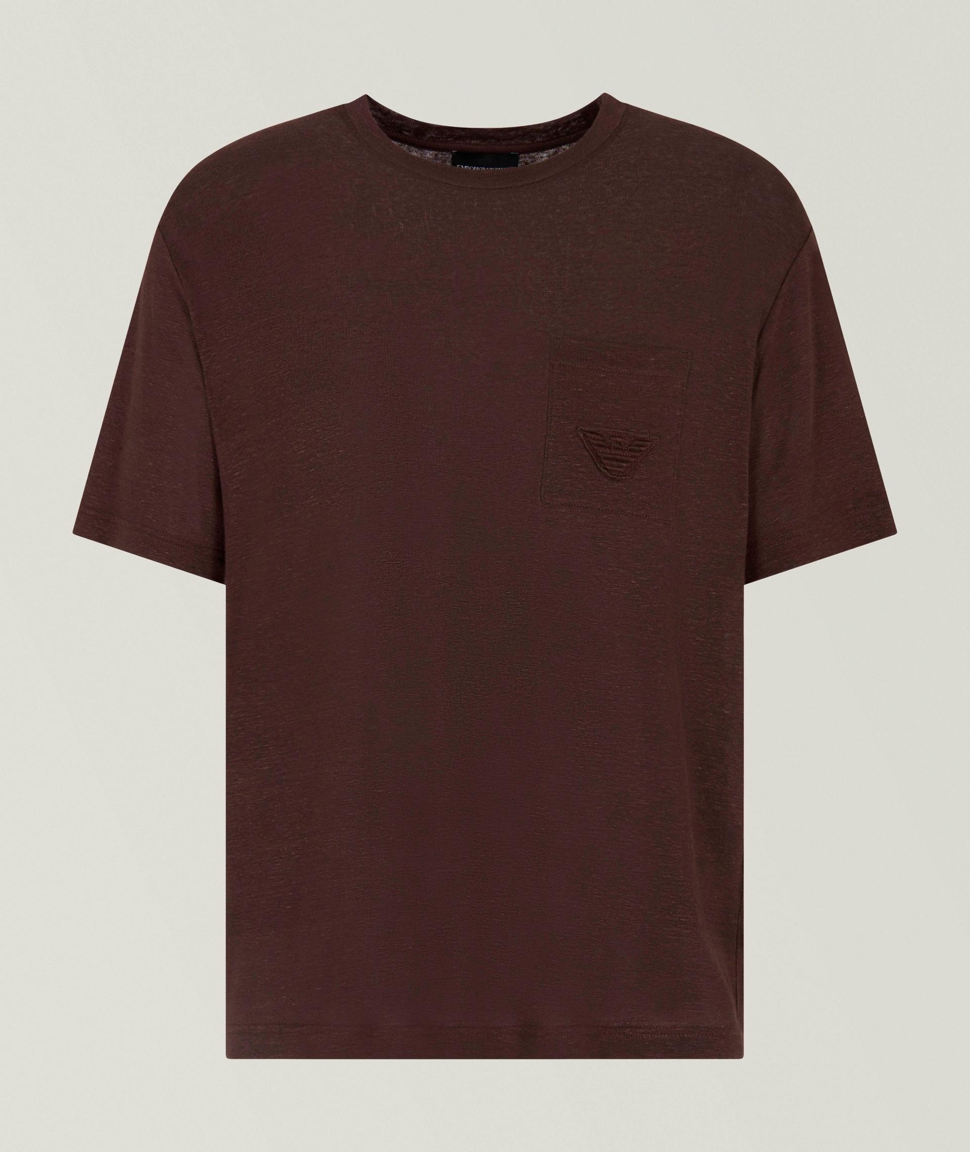 Stretch-Linen Pocket T-Shirt  image 0