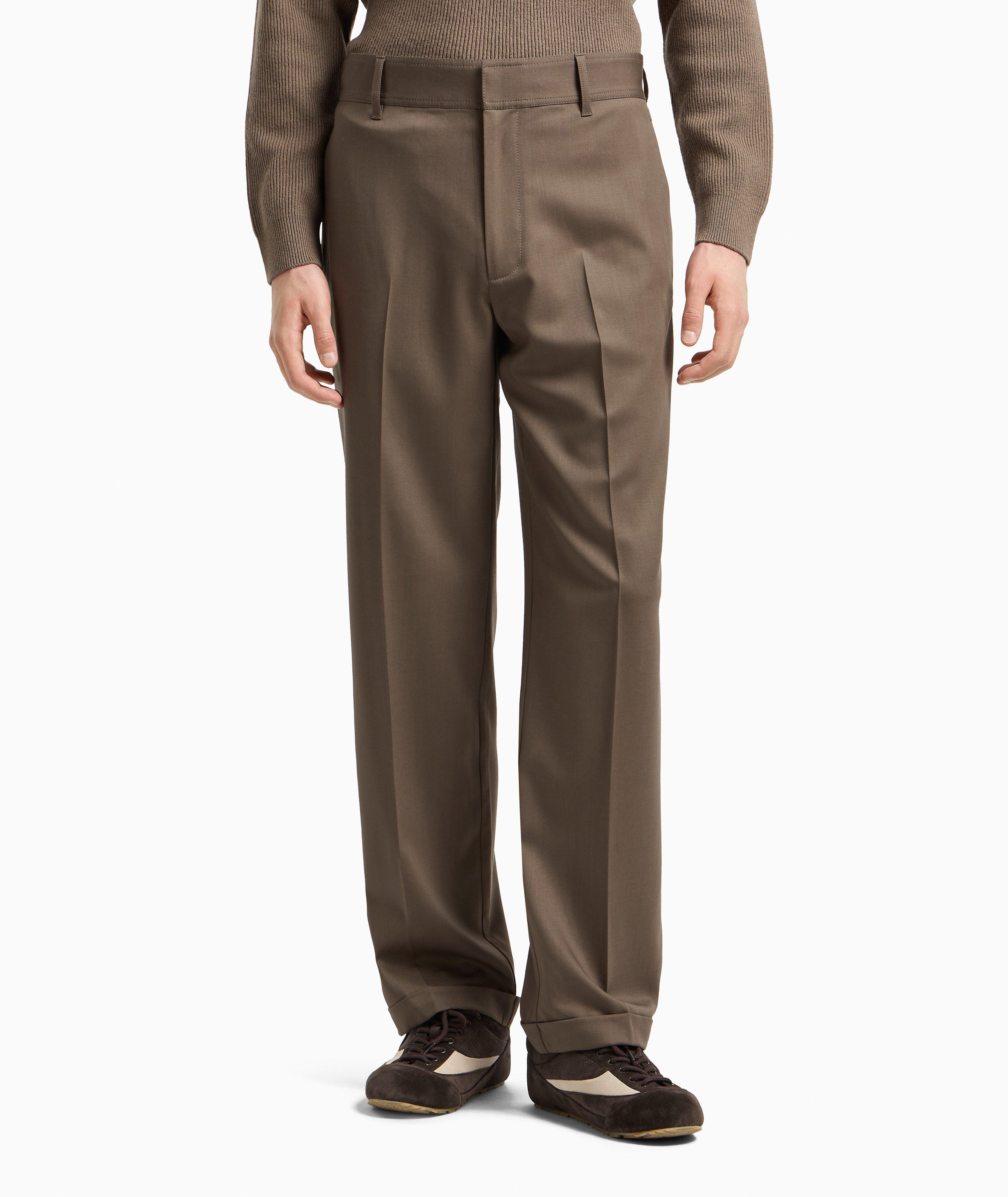 Stretch-Virgin Wool Dress Pants image 1