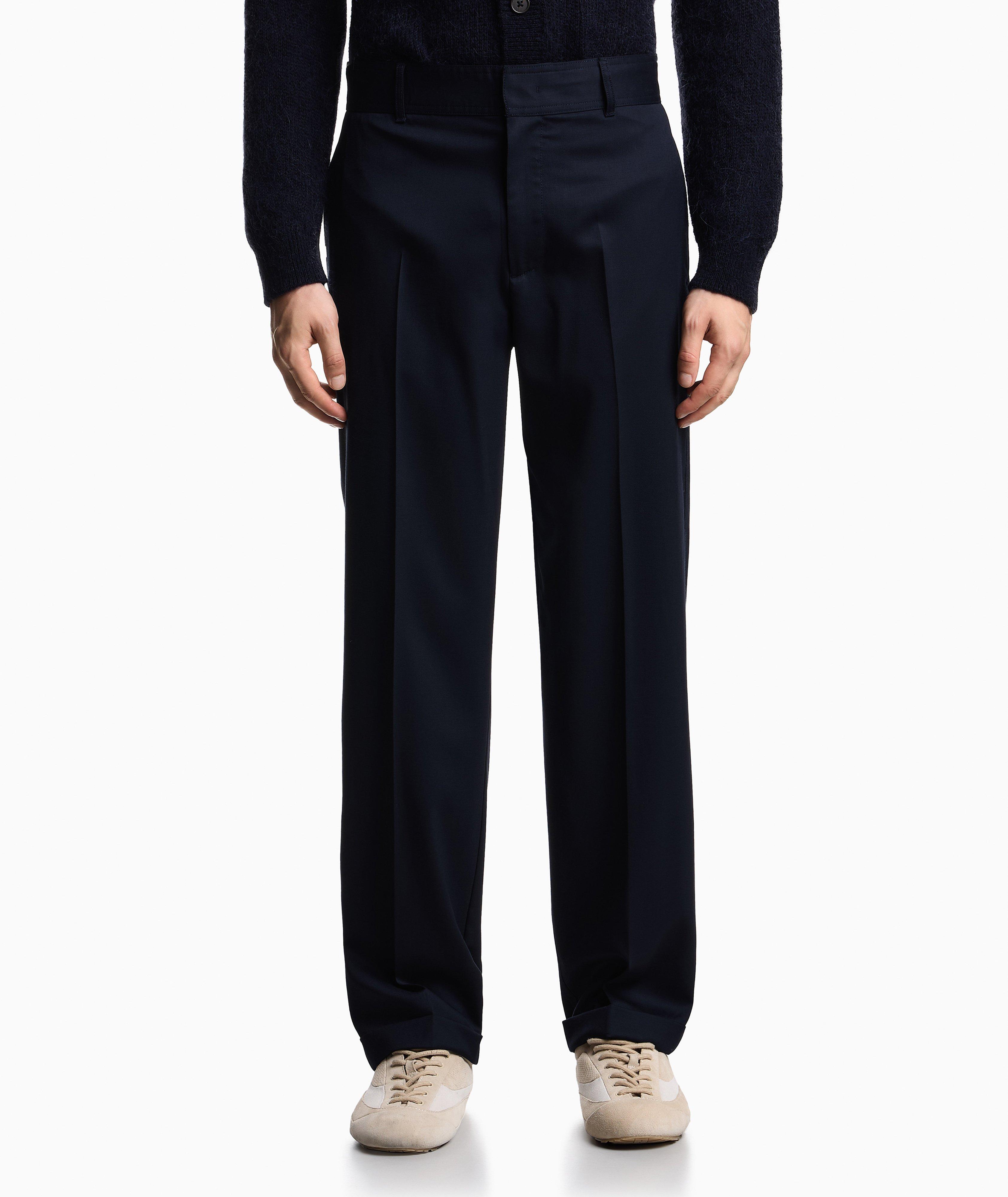 Stretch Virgin-Wool Trousers image 1