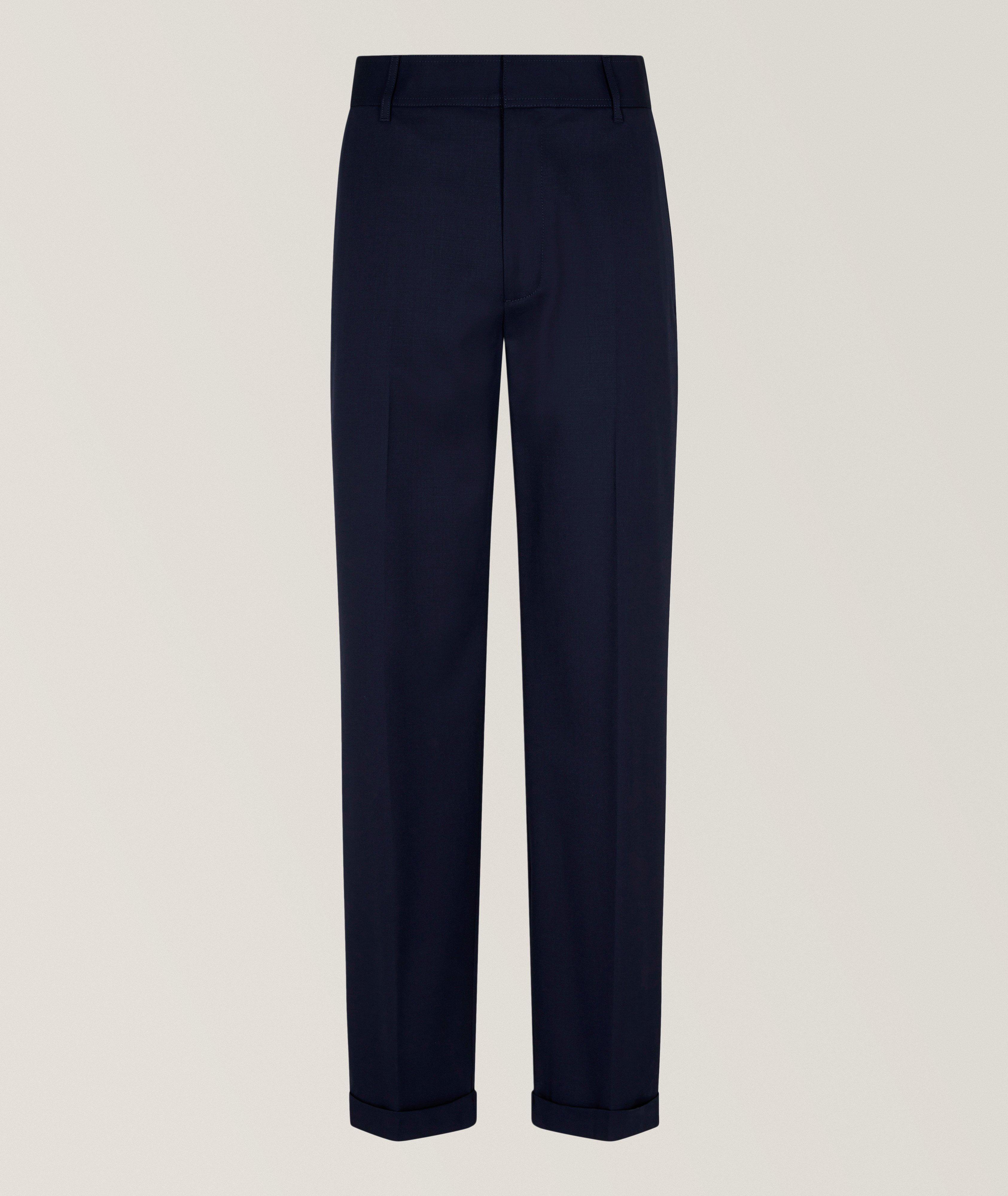 Stretch Virgin-Wool Trousers image 0