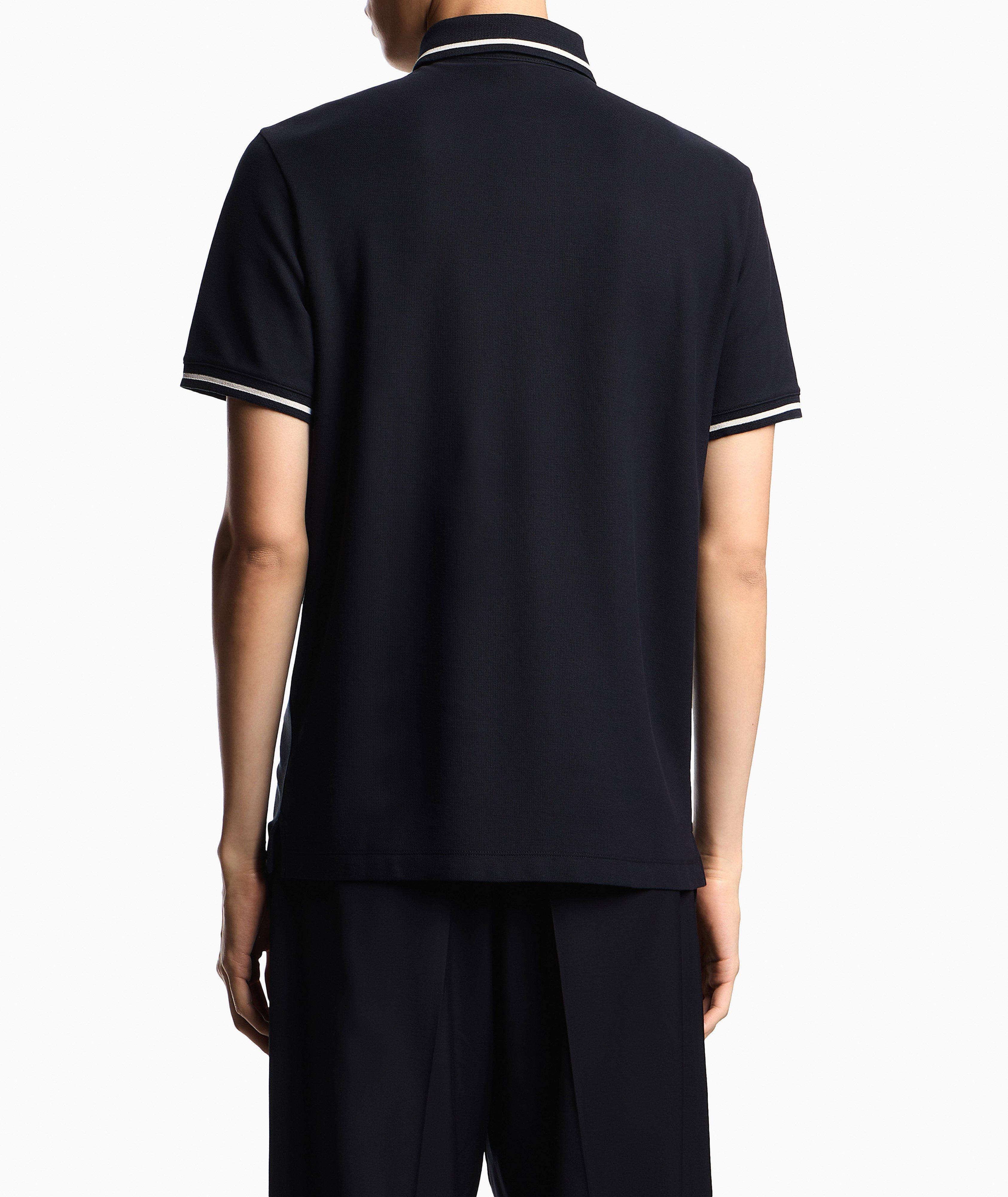 Contrast-Trim Cotton Piqué Polo image 2