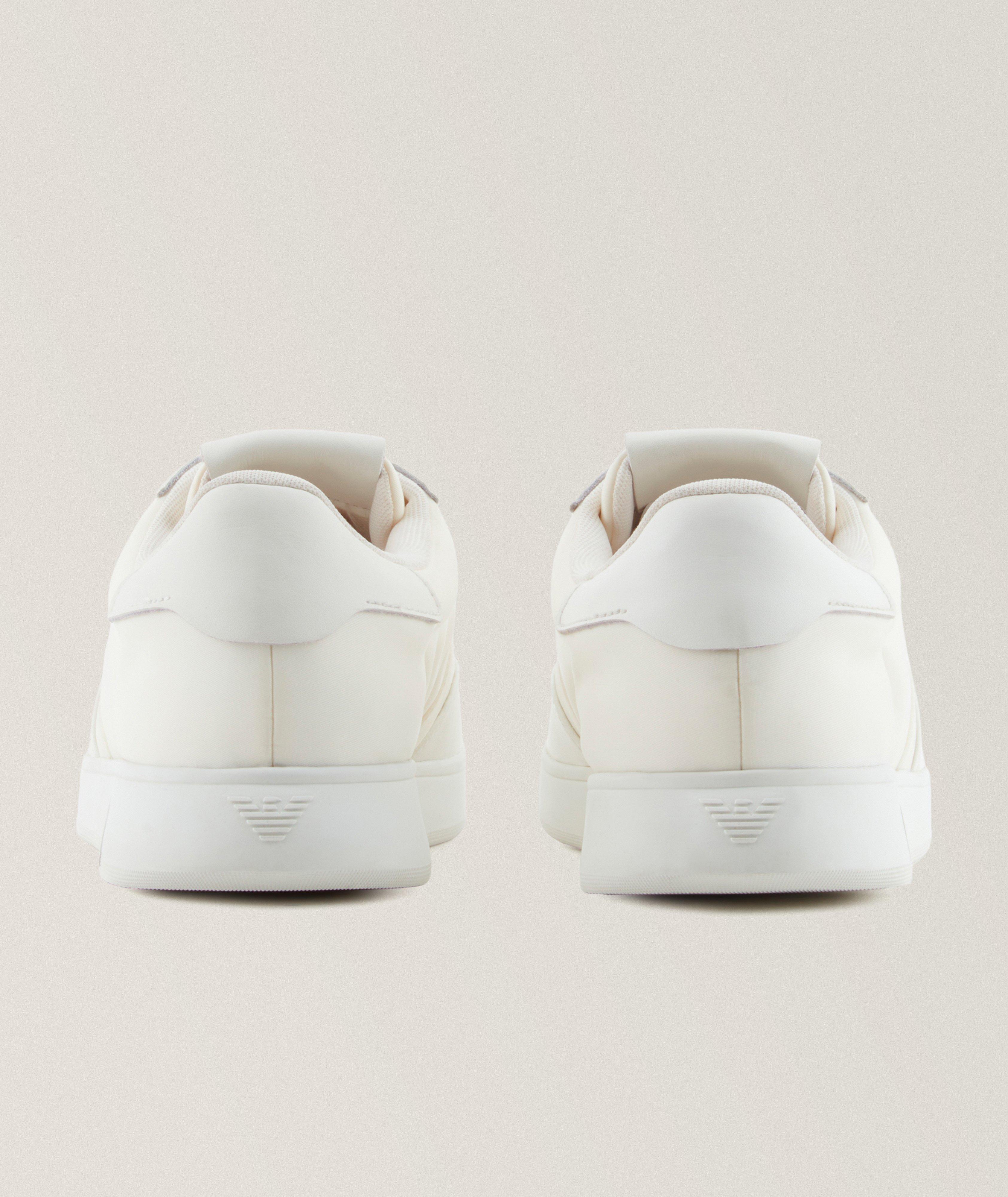 Baskets basses en nylon et cuir image 2
