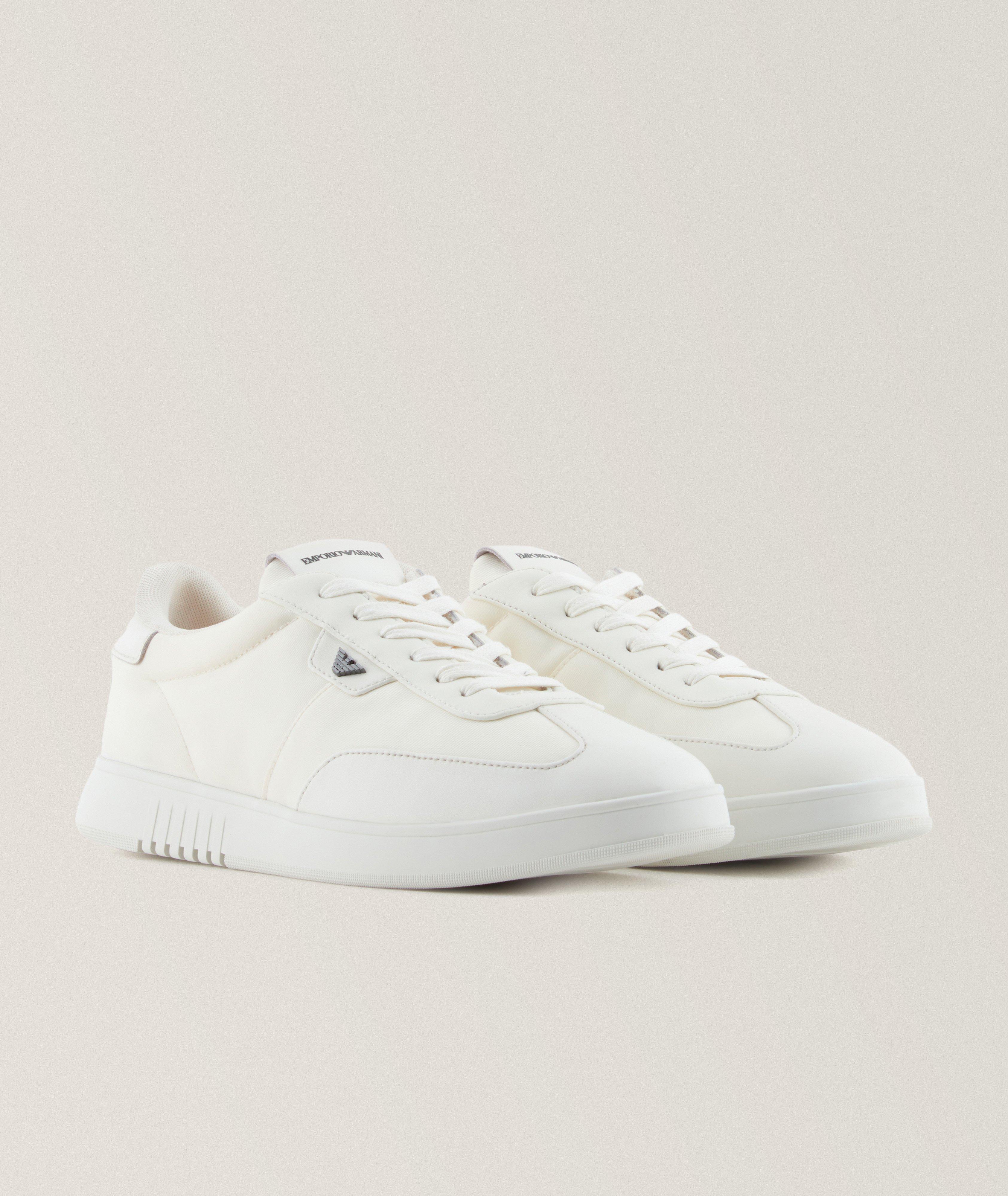 Baskets basses en nylon et cuir image 3