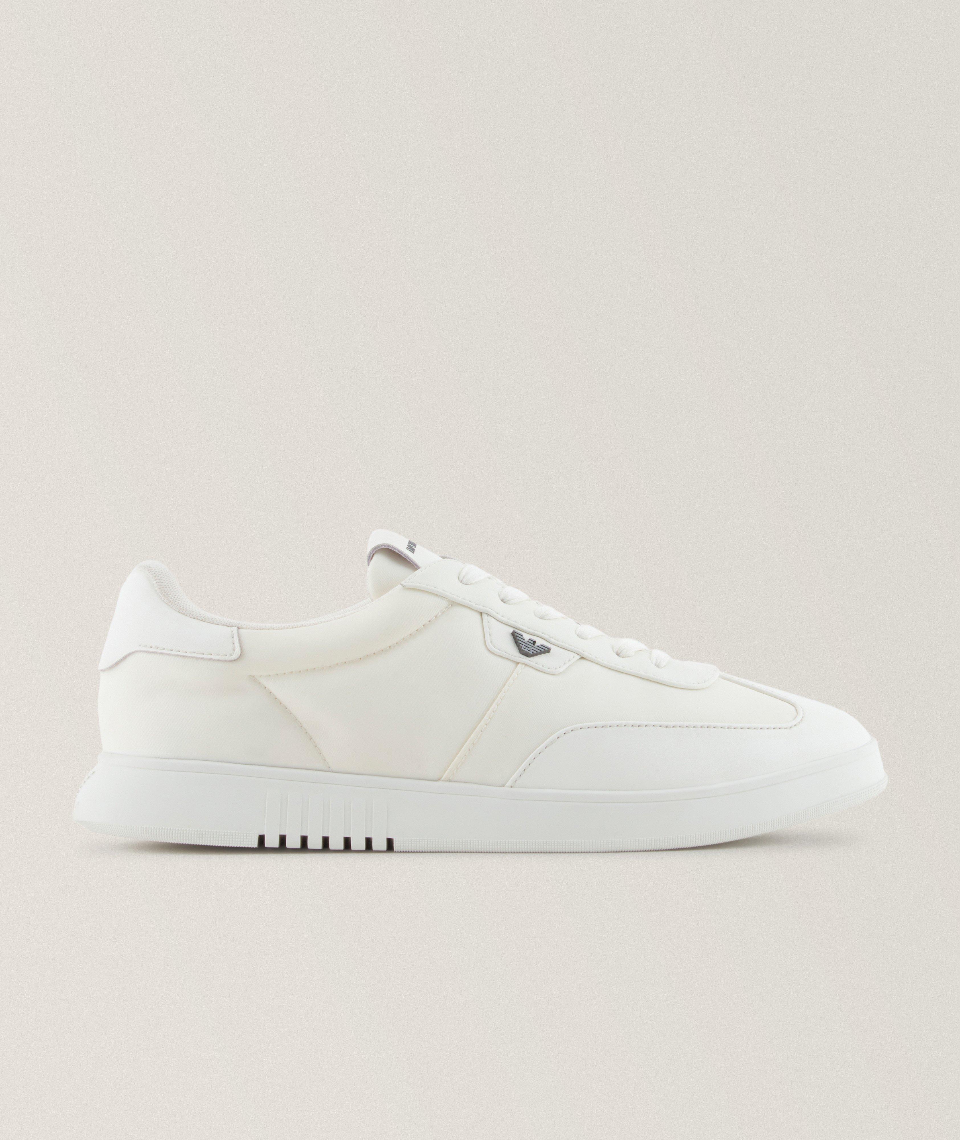 Baskets basses en nylon et cuir image 0