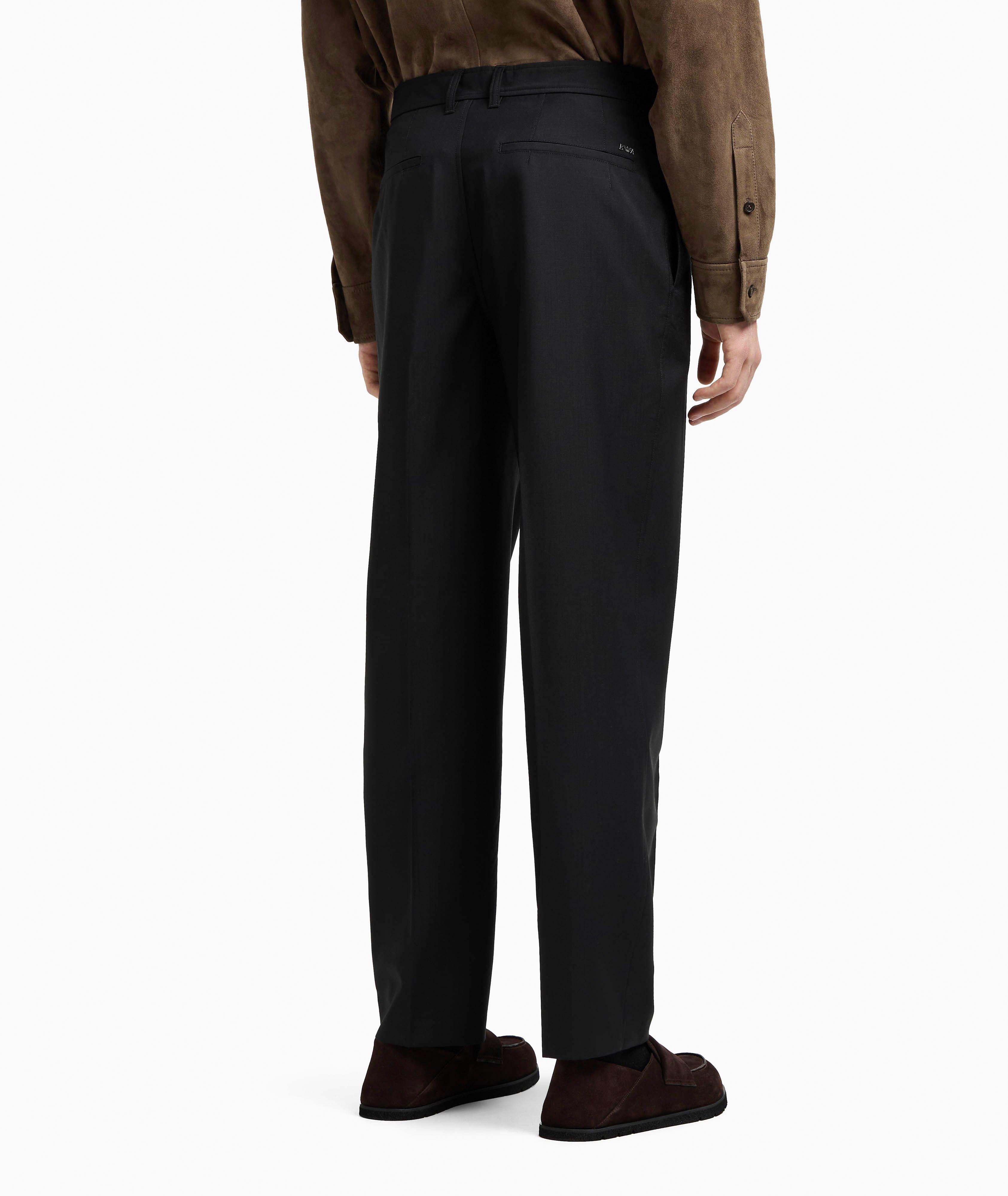 Flat-Front Stretch Seersucker Trousers image 2