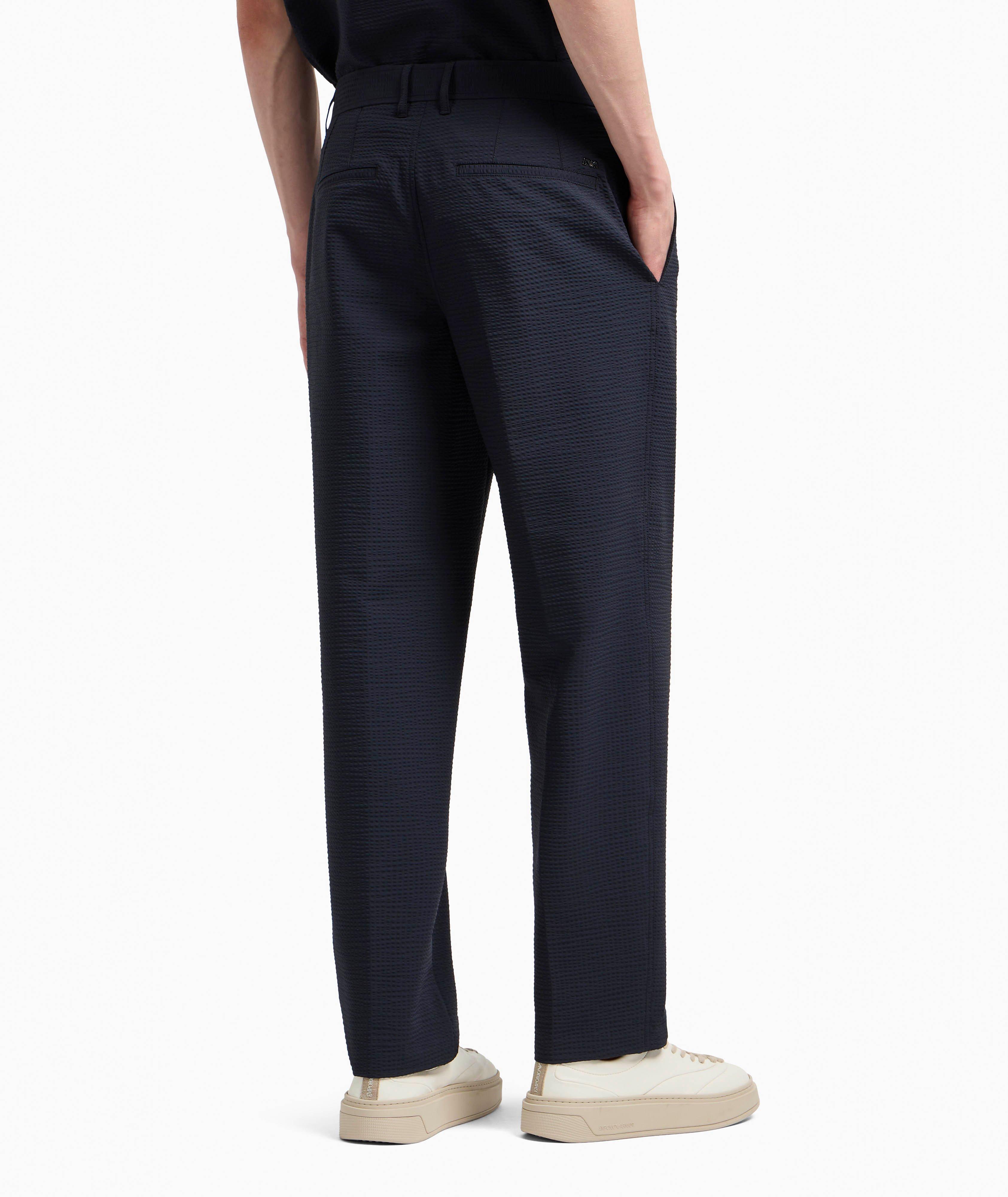 Pantalon en toile seersucker extensible image 2