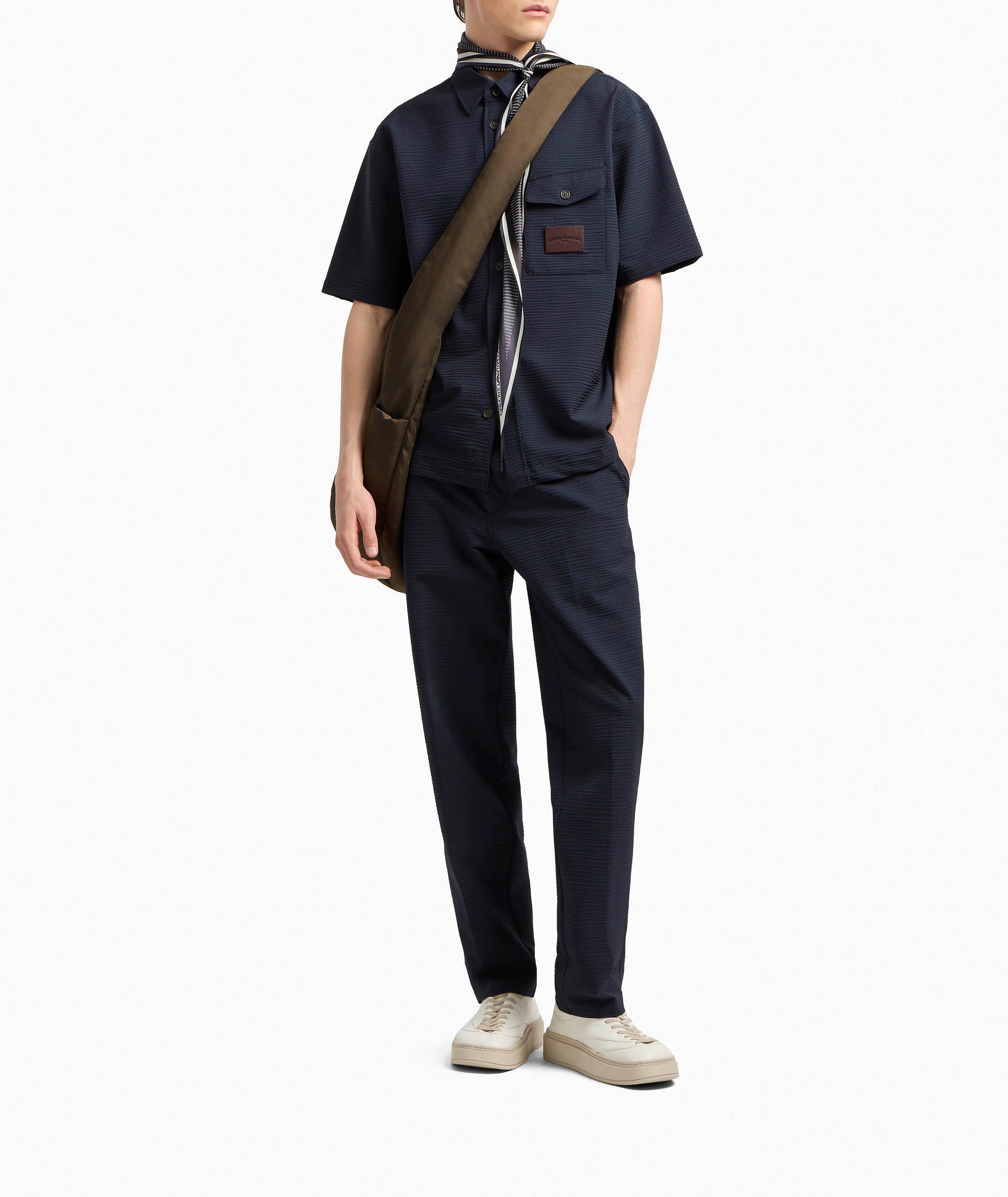 Pantalon en toile seersucker extensible image 4