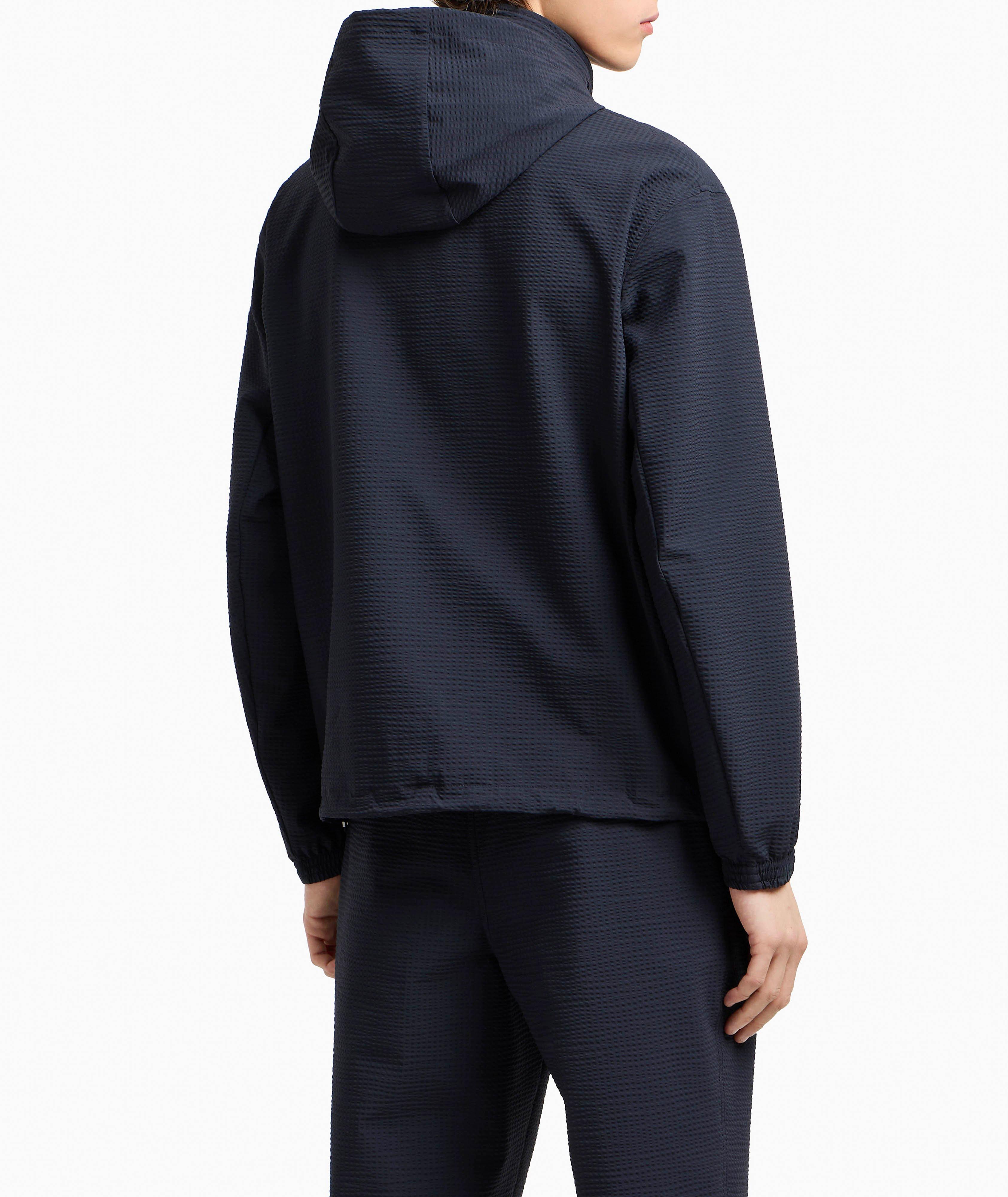Blouson en toile seersucker à glissière image 2