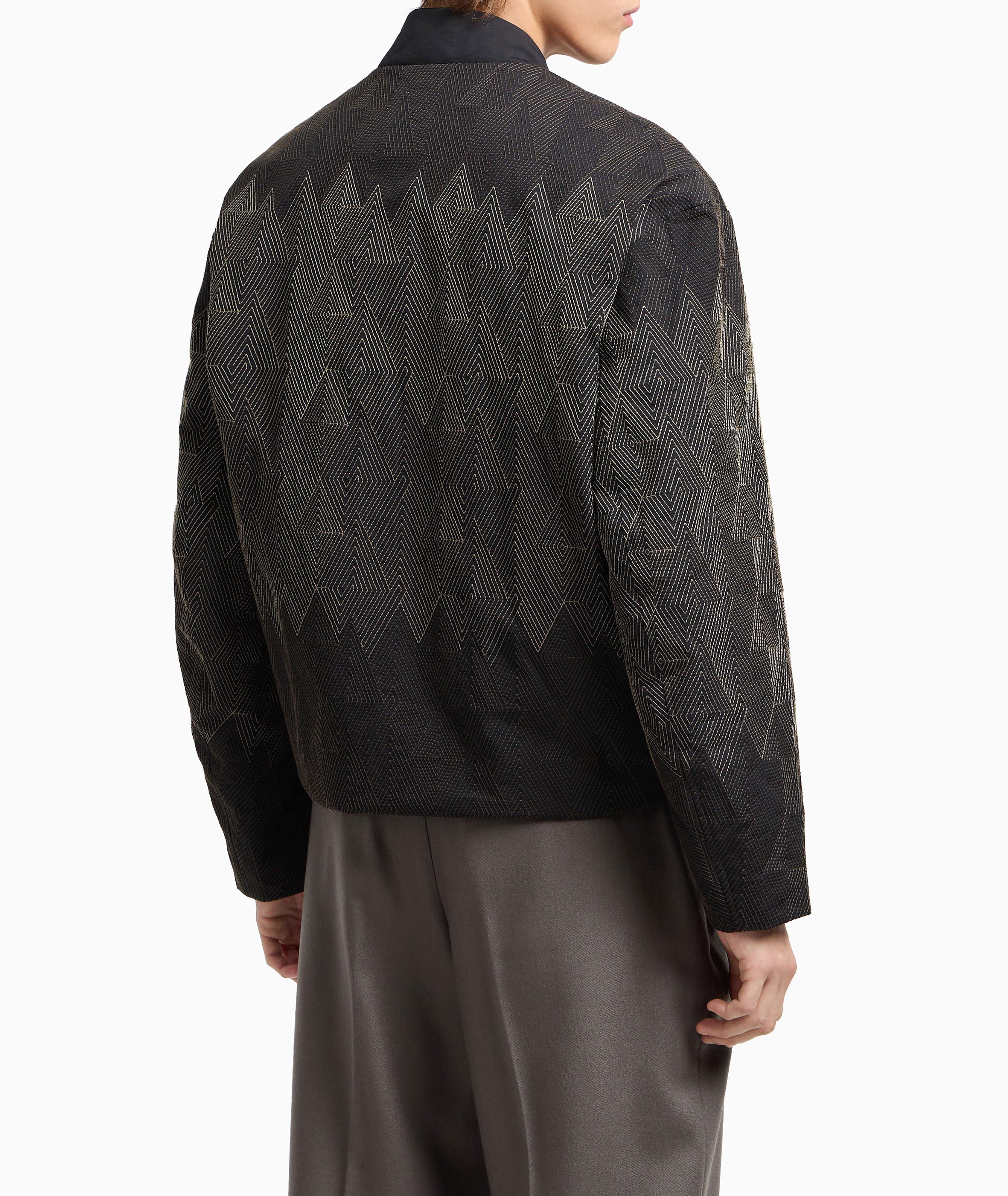Optical Embroidered Twill Blouson image 2