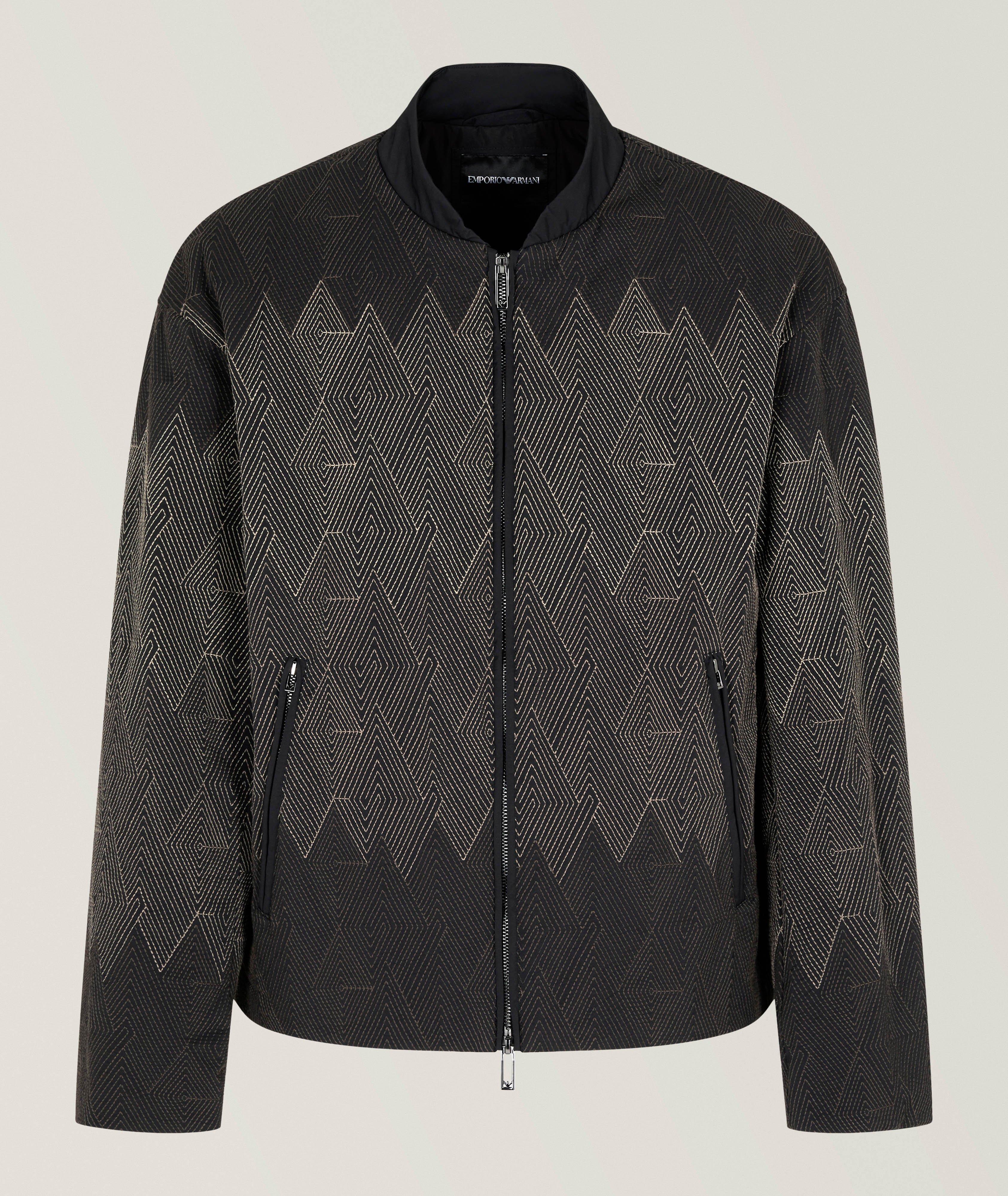 Optical Embroidered Twill Blouson image 0