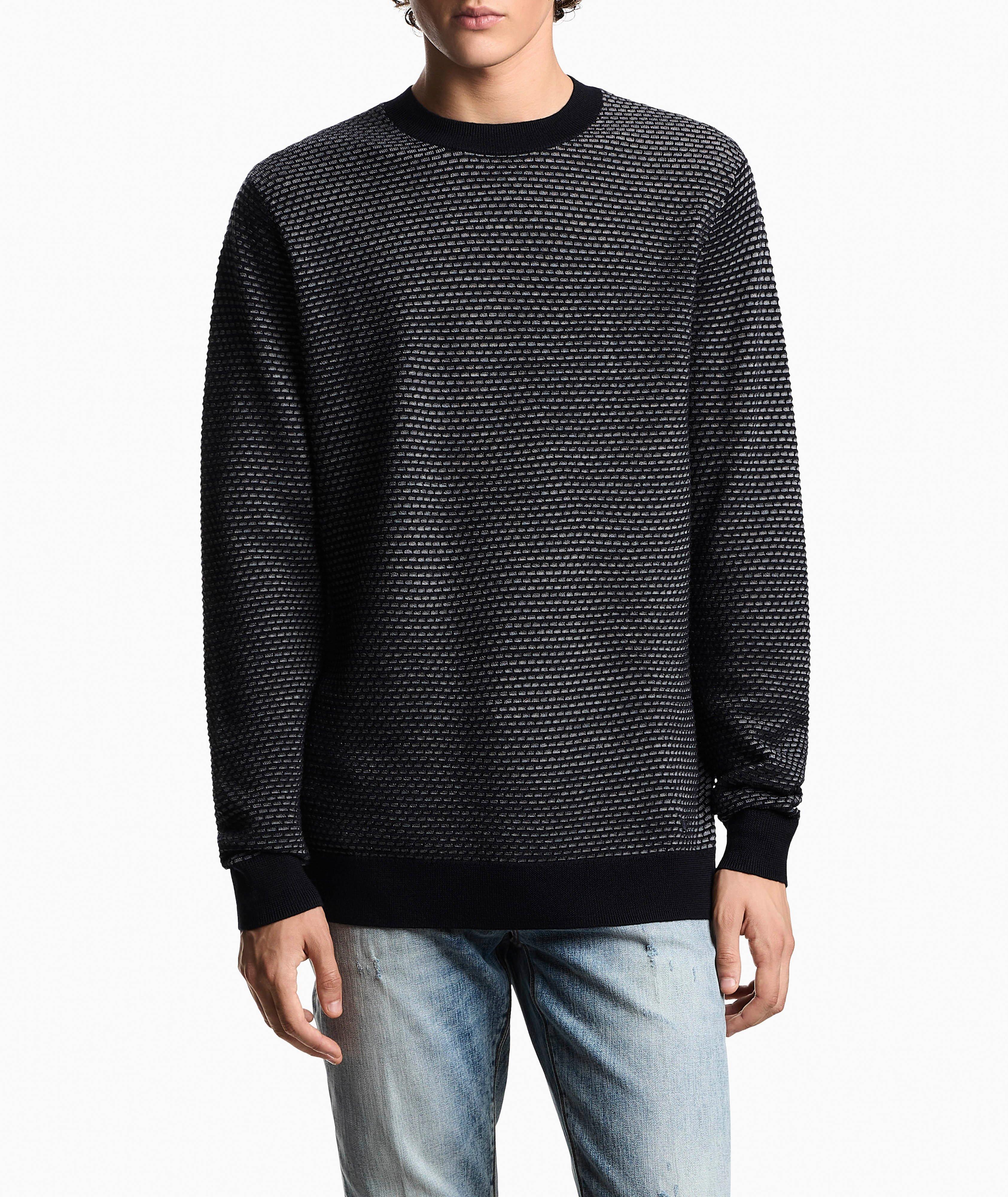 Pull à motif géométrique, collection ASV axée sur la durabilité image 1