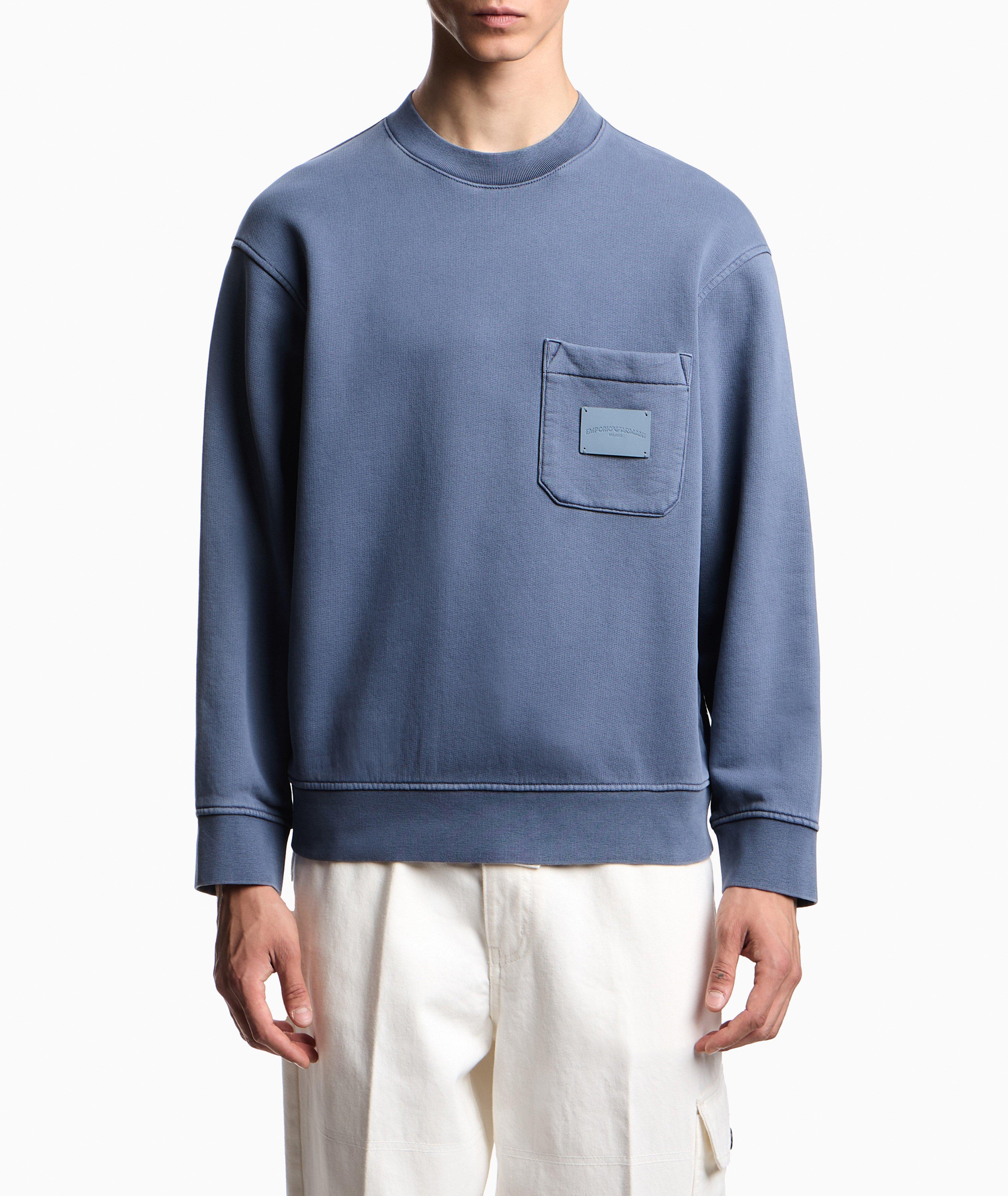 Patch Pocket French Terry Jersey Sweatshirt  image 1