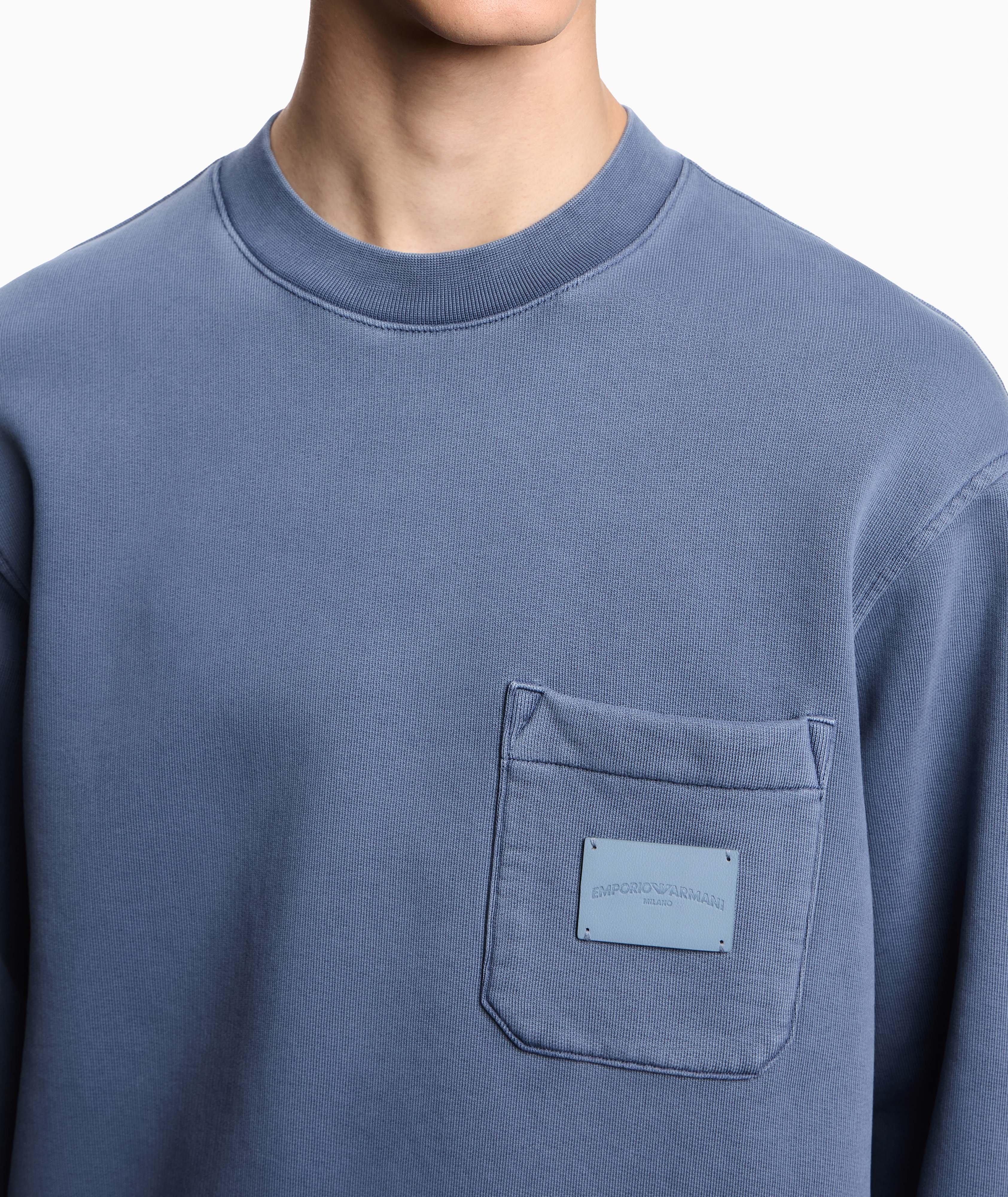 Patch Pocket French Terry Jersey Sweatshirt  image 3