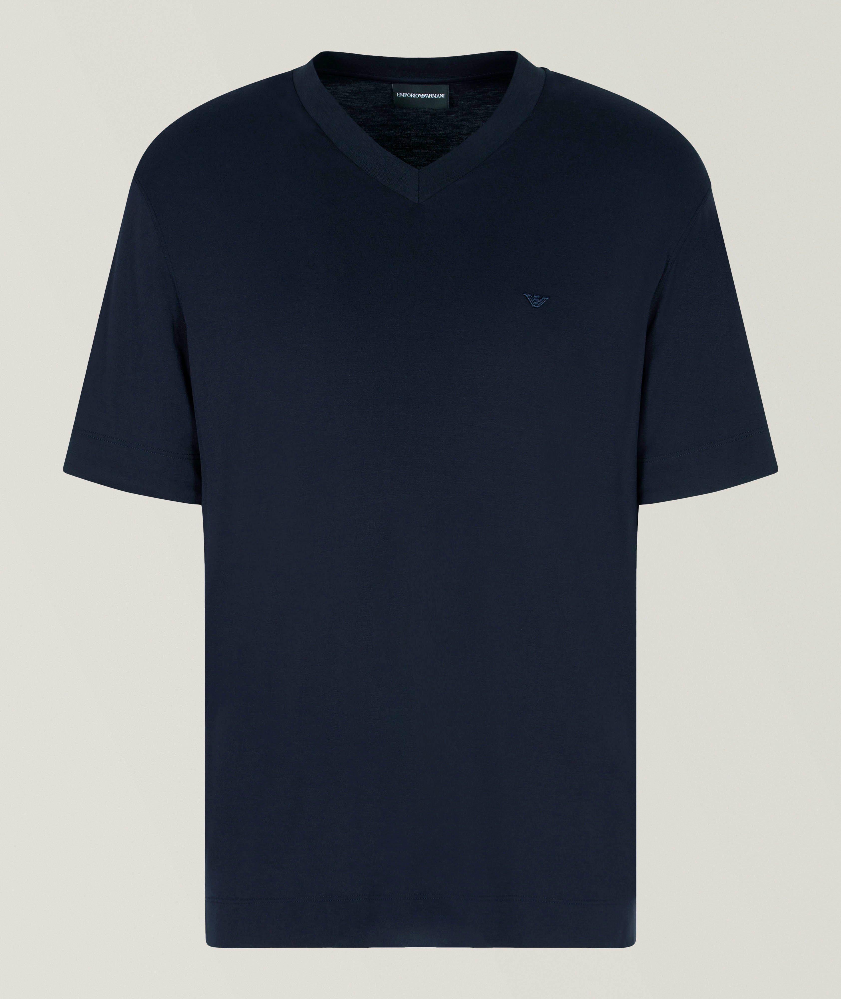 T-shirt en mélange de modal et de soie image 0