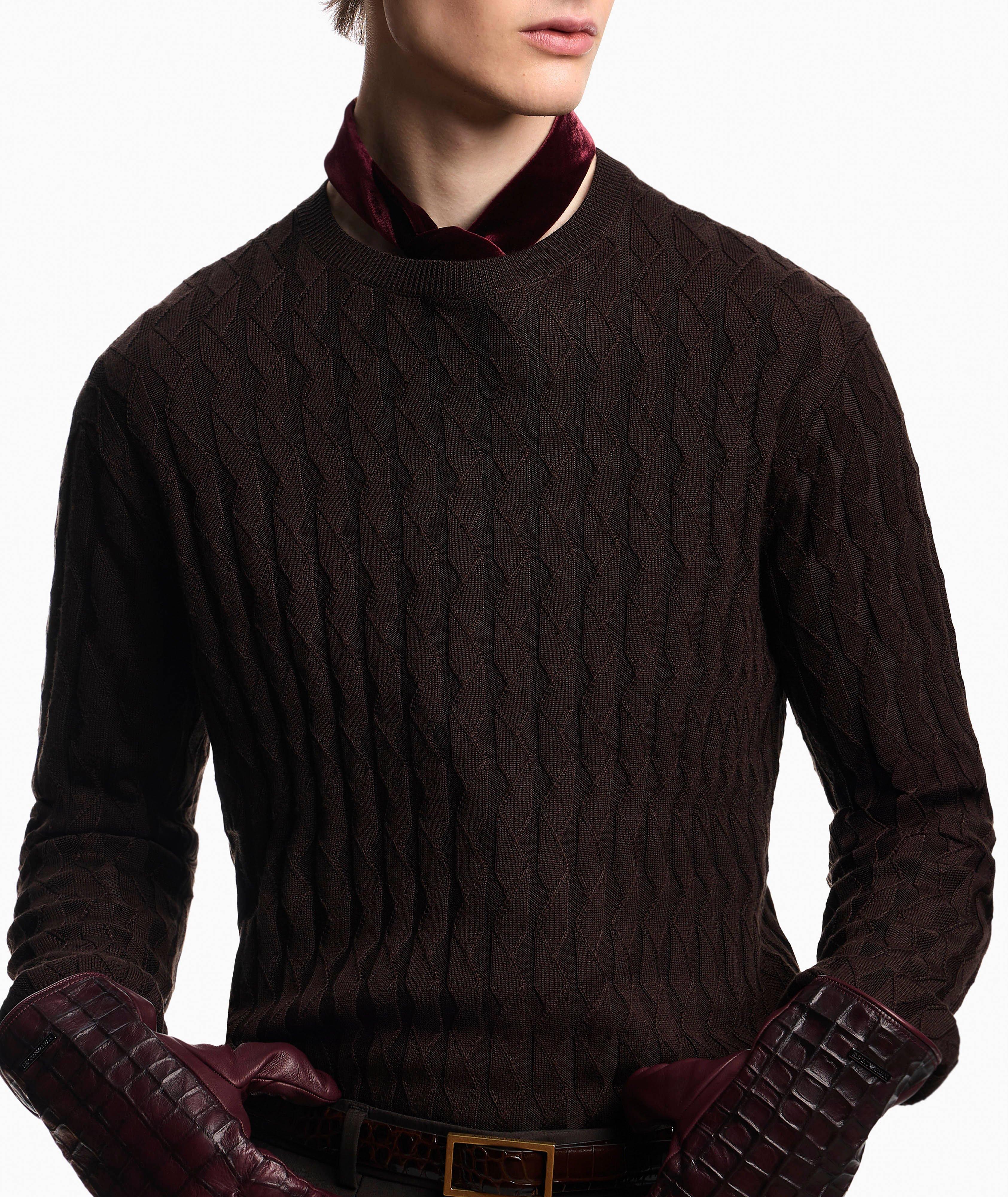 Pull en lainage à petit motif image 3