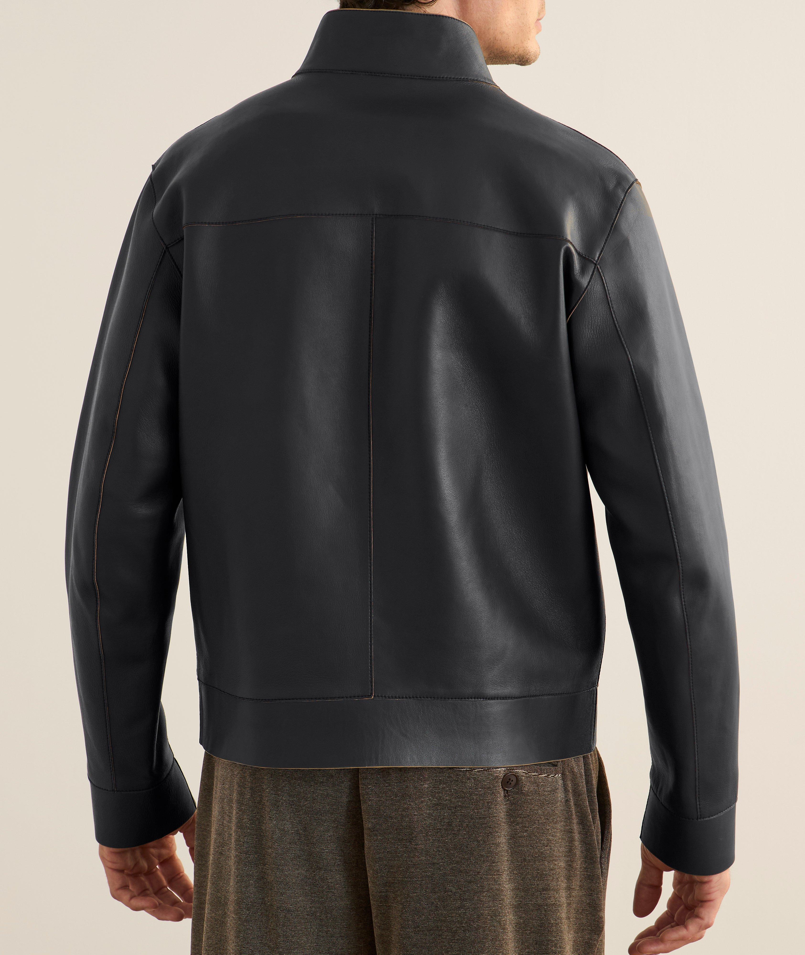 Blouson Icon en cuir nappa d’agneau image 2