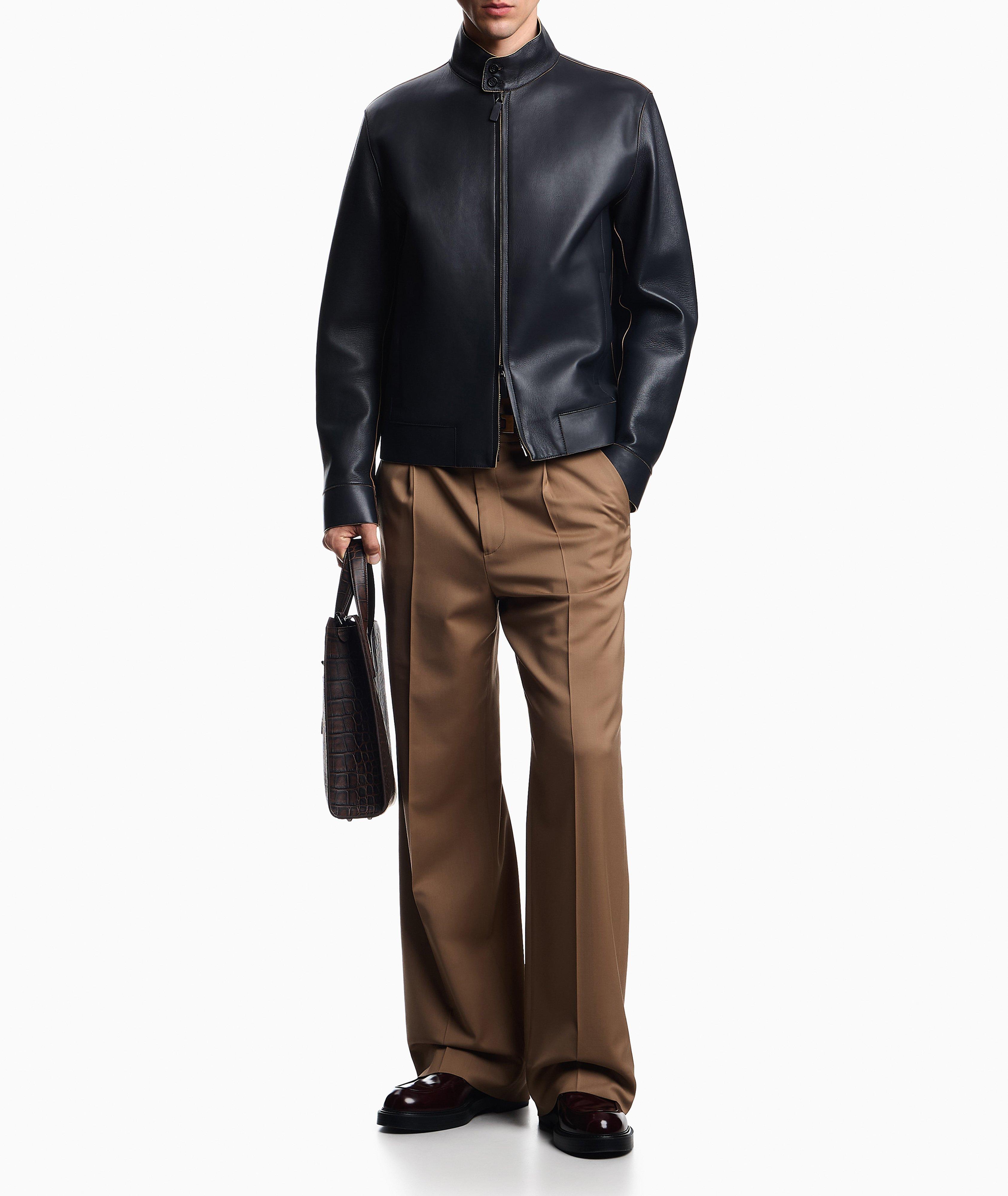 Blouson Icon en cuir nappa d’agneau image 5