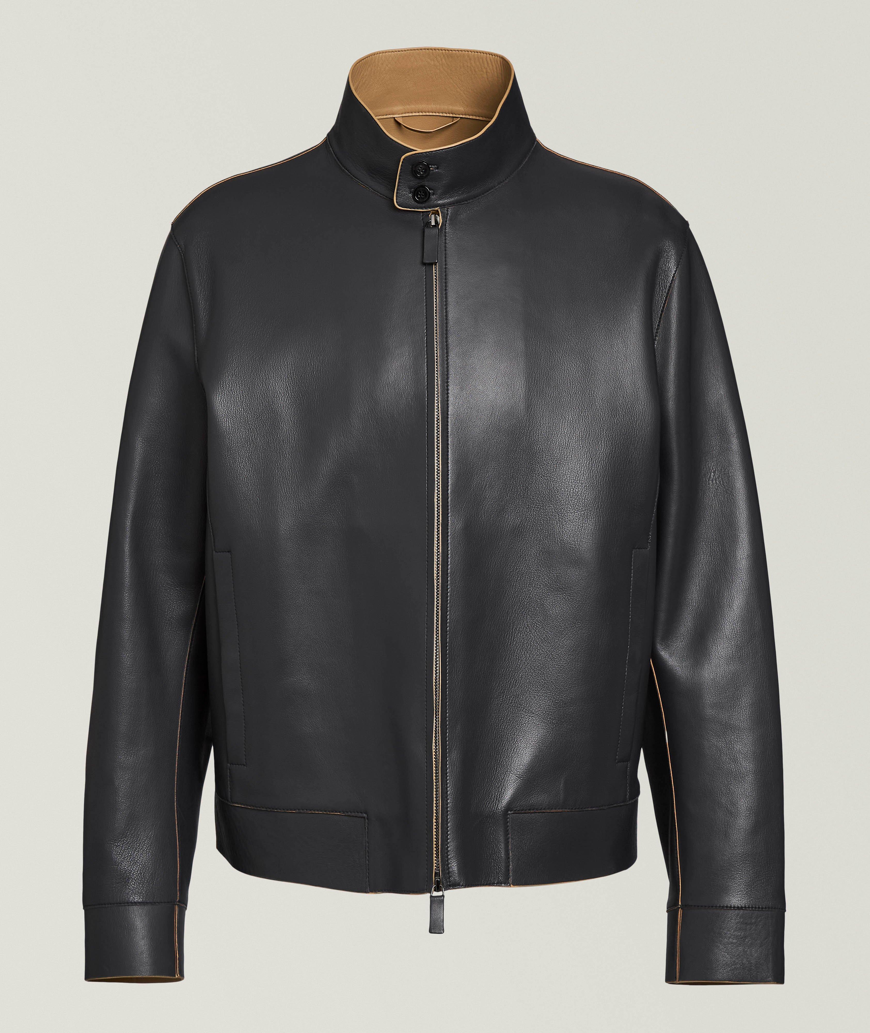 Blouson Icon en cuir nappa d’agneau image 0