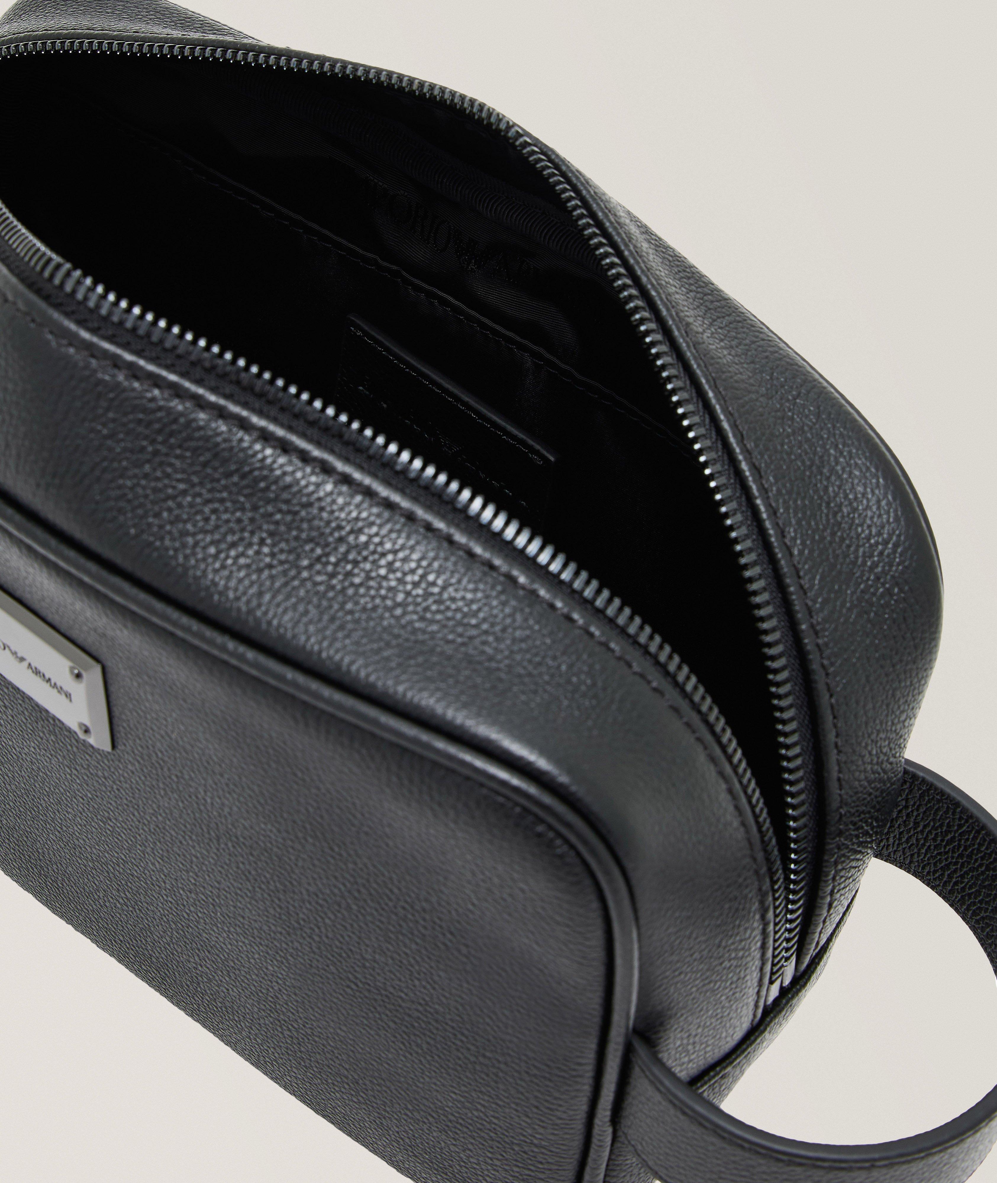 Tumbled Leather Washbag image 2