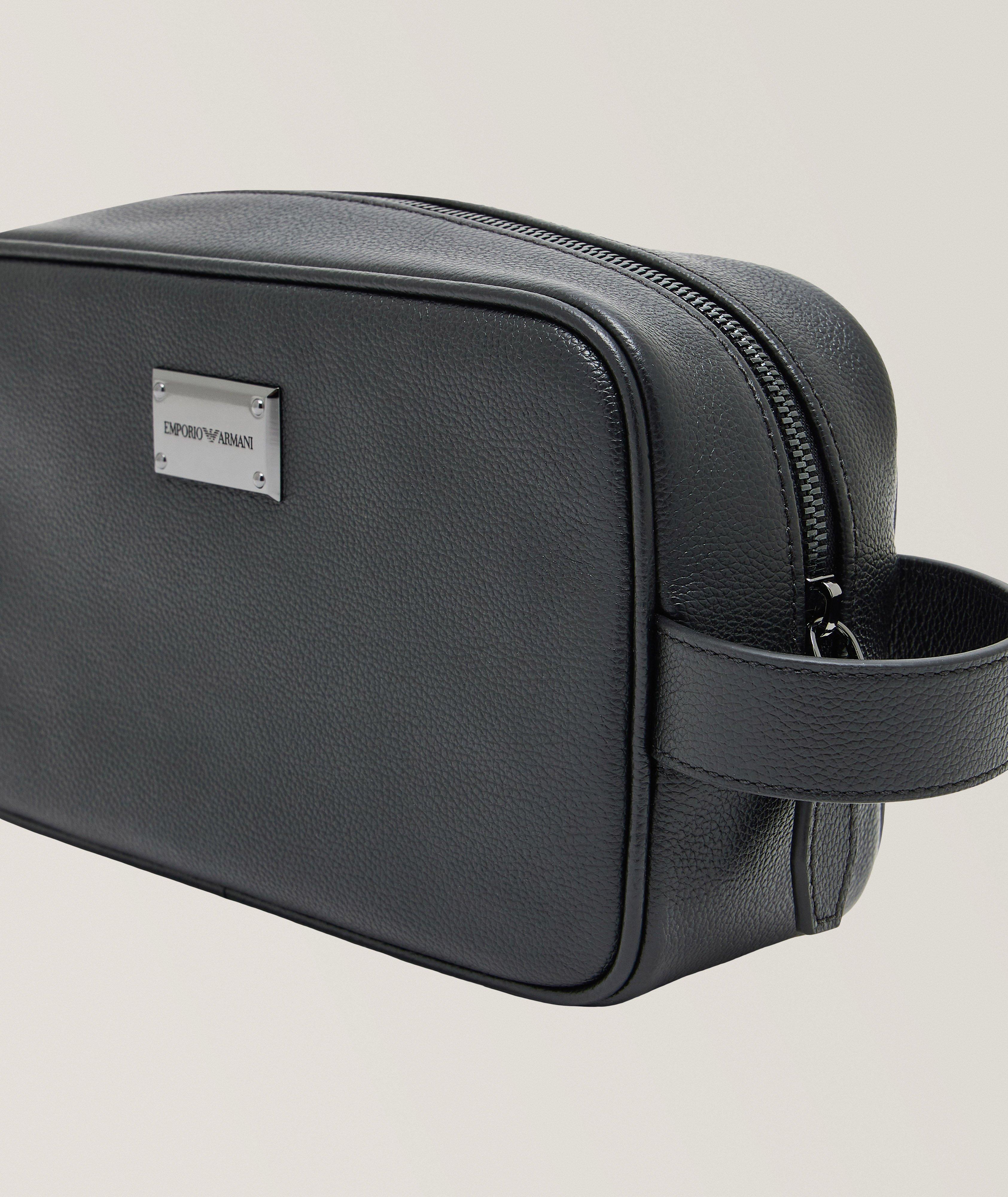 Tumbled Leather Washbag image 3