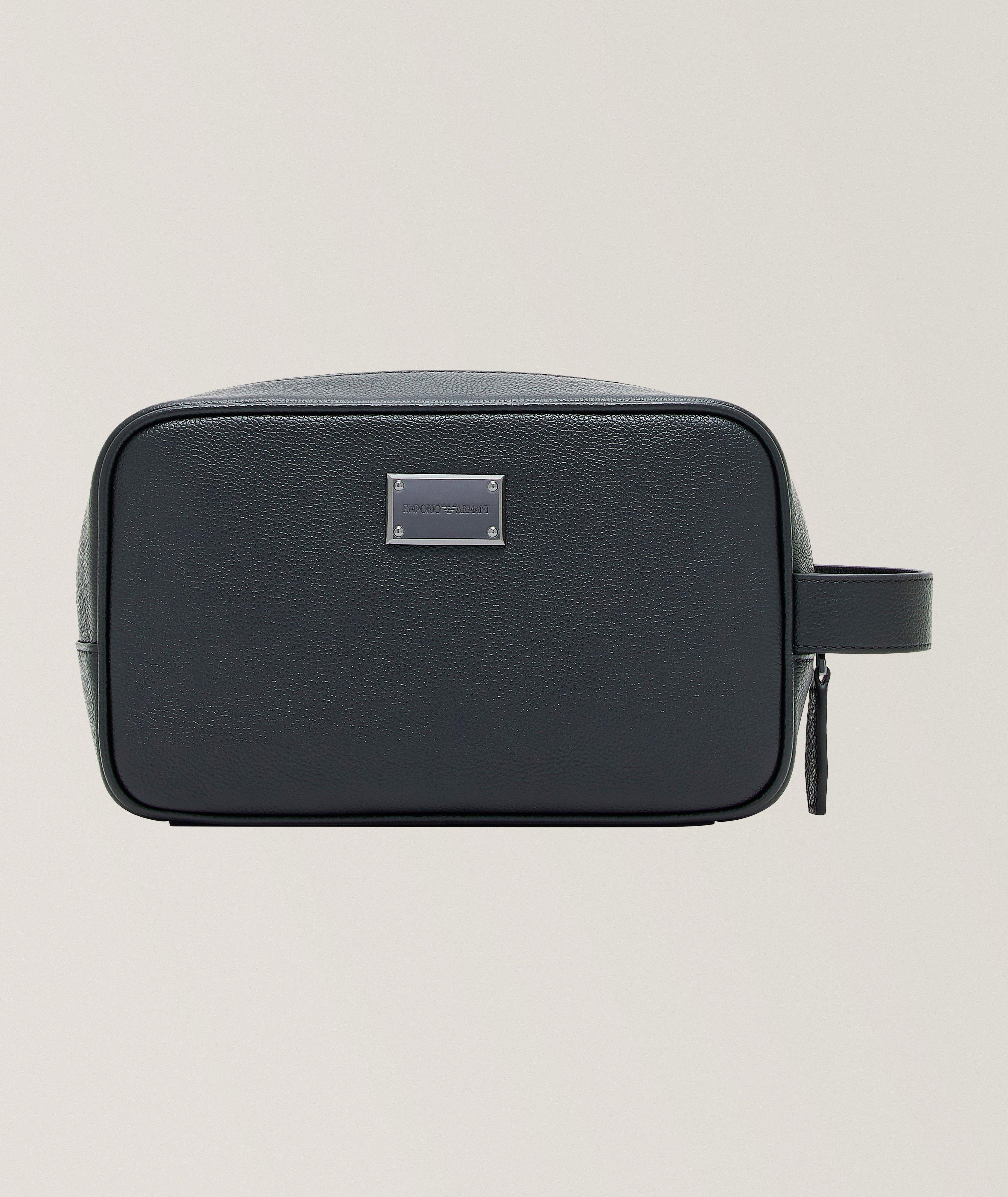 Tumbled Leather Washbag image 0