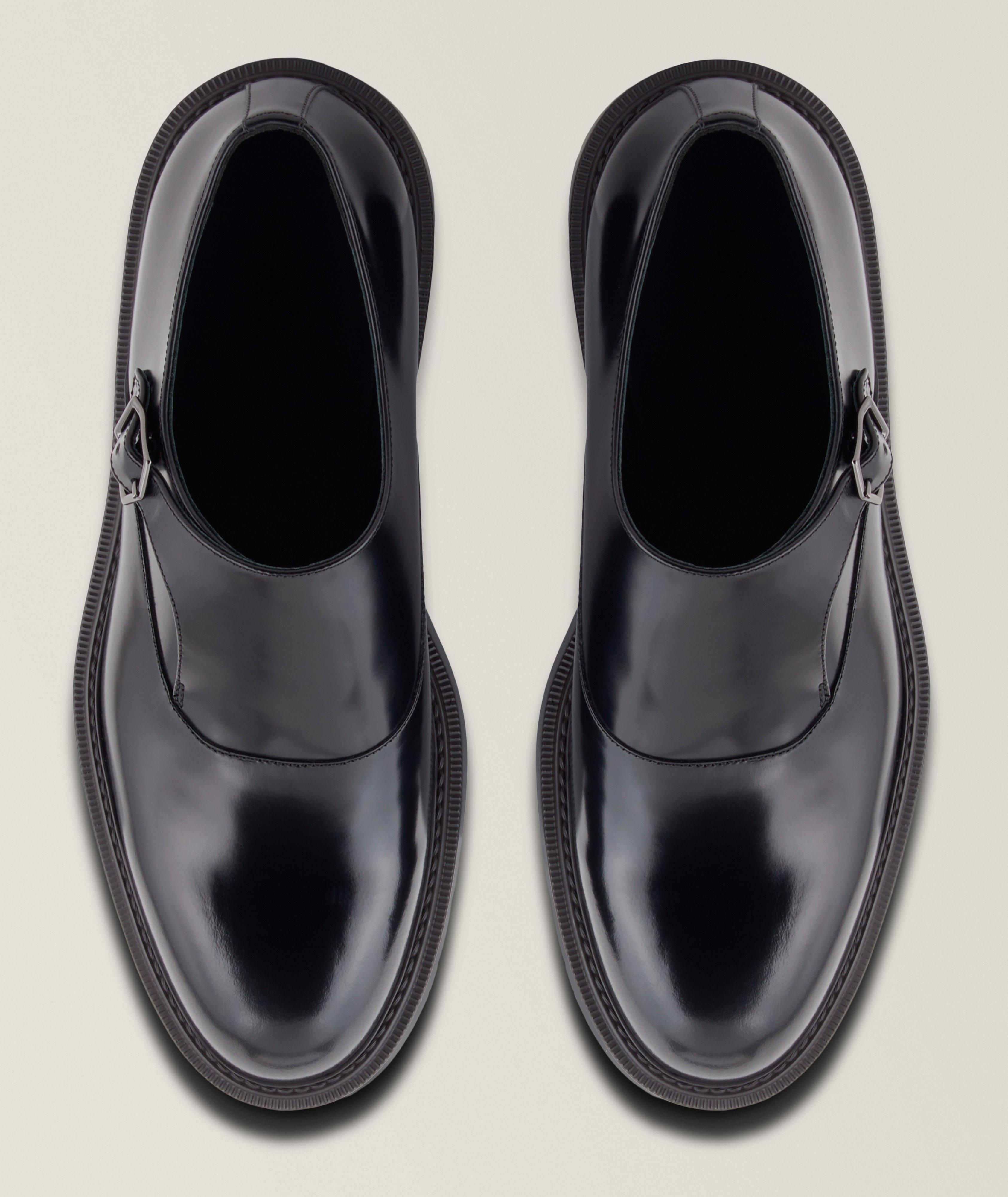 Brushed Leather Monkstraps image 1