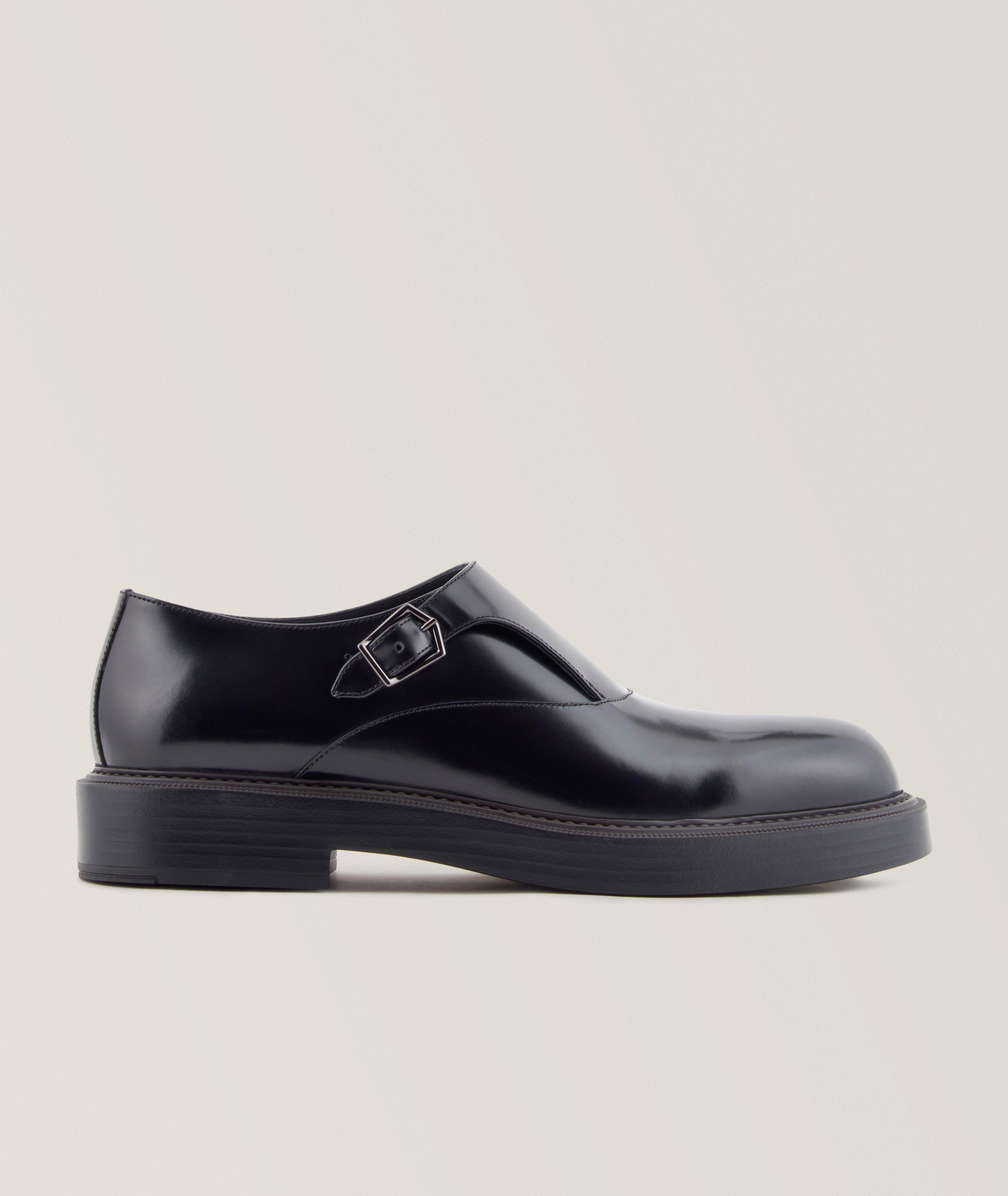 Brushed Leather Monkstraps image 0