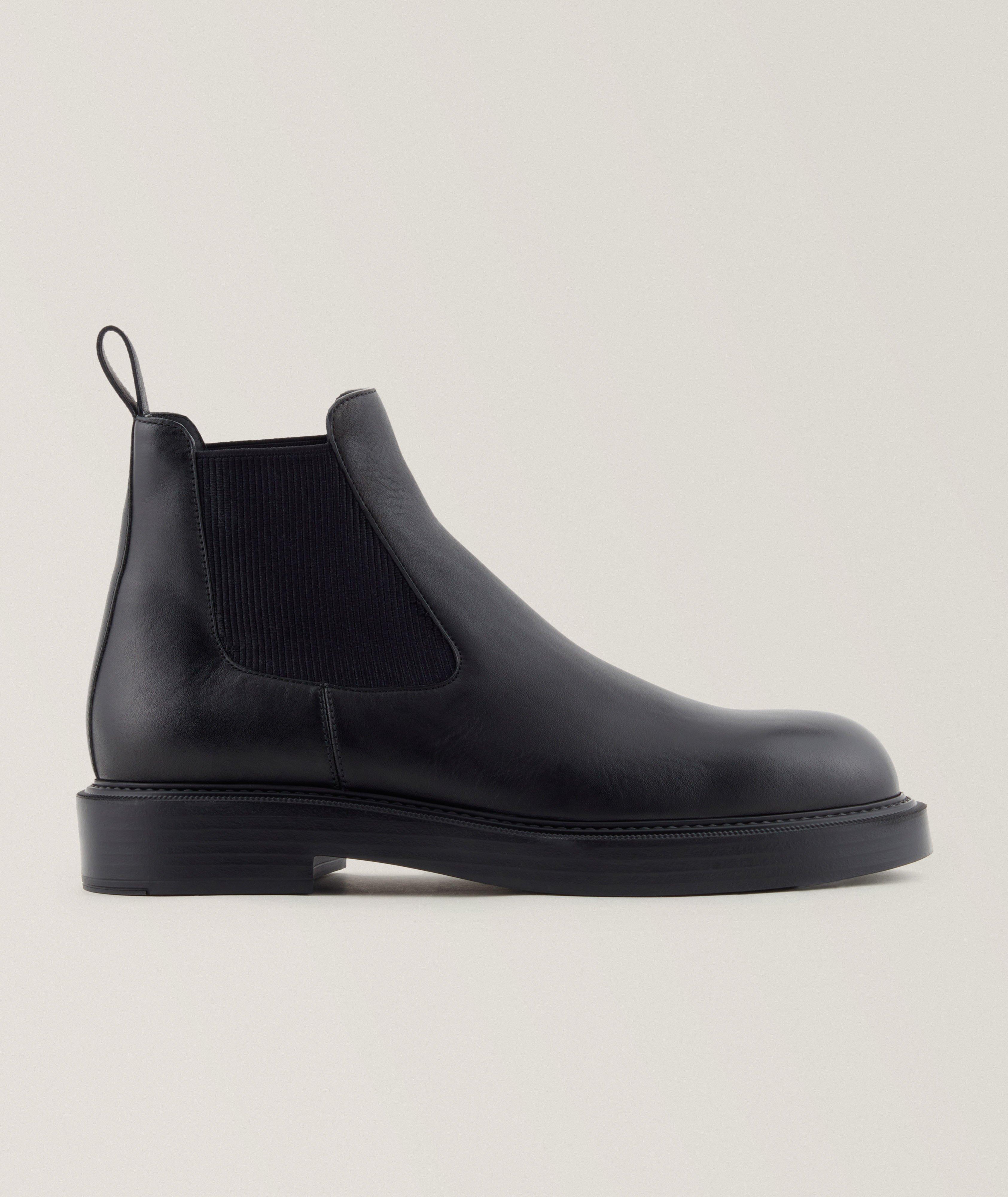 Dappled Leather Beatle Boots image 0