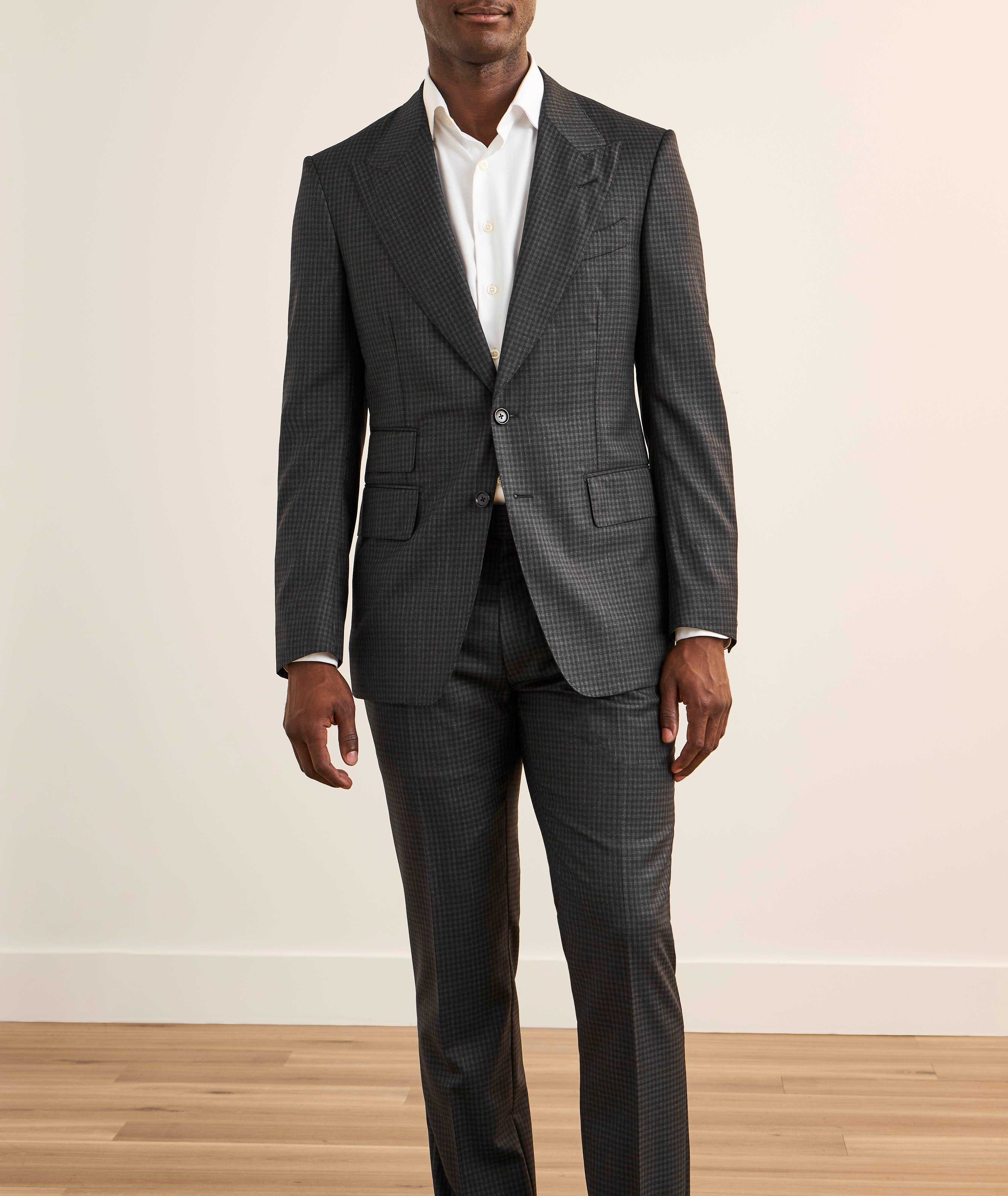 Shelton Gingham Wool Suit image 1