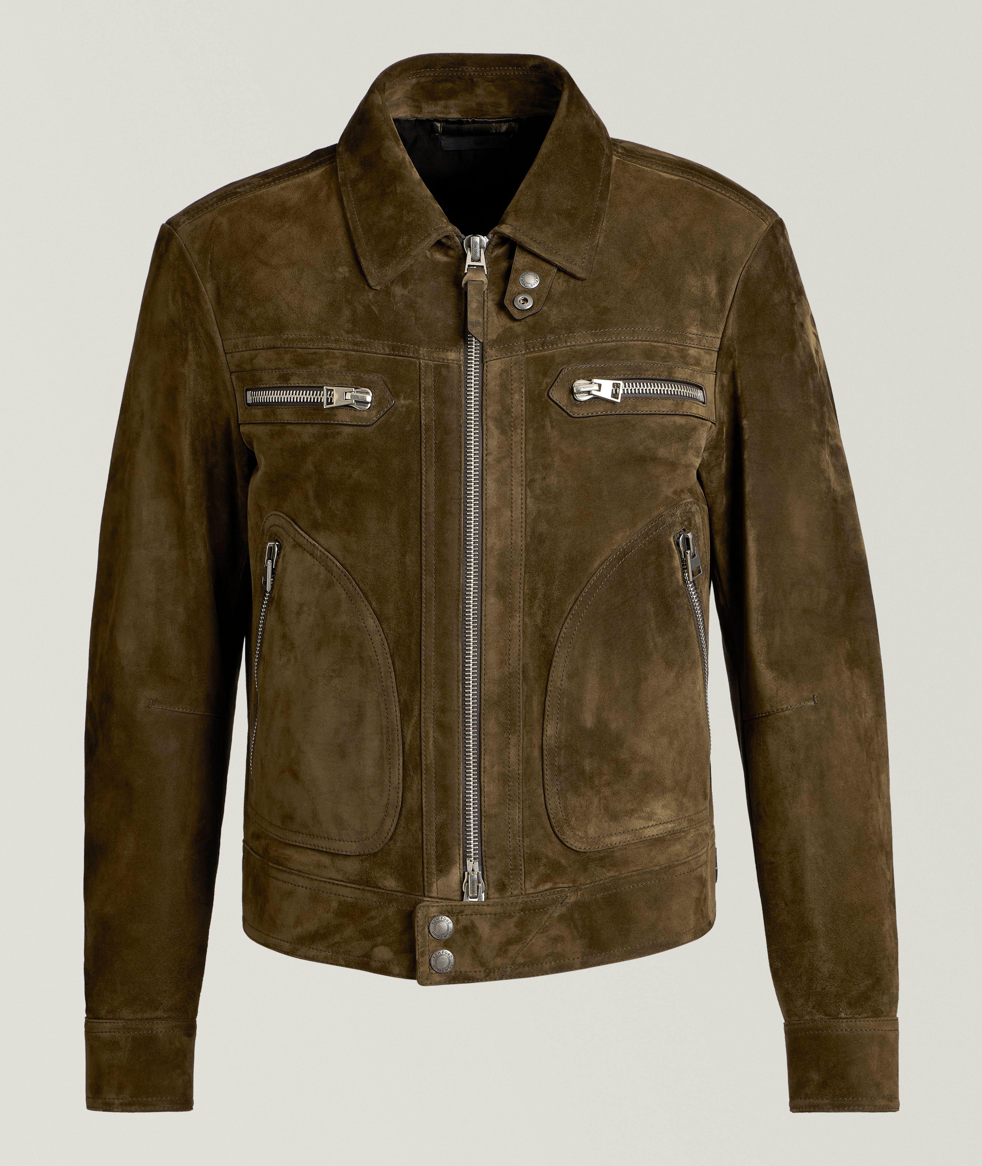 Suede Four-Pocket Blouson Jacket  image 0