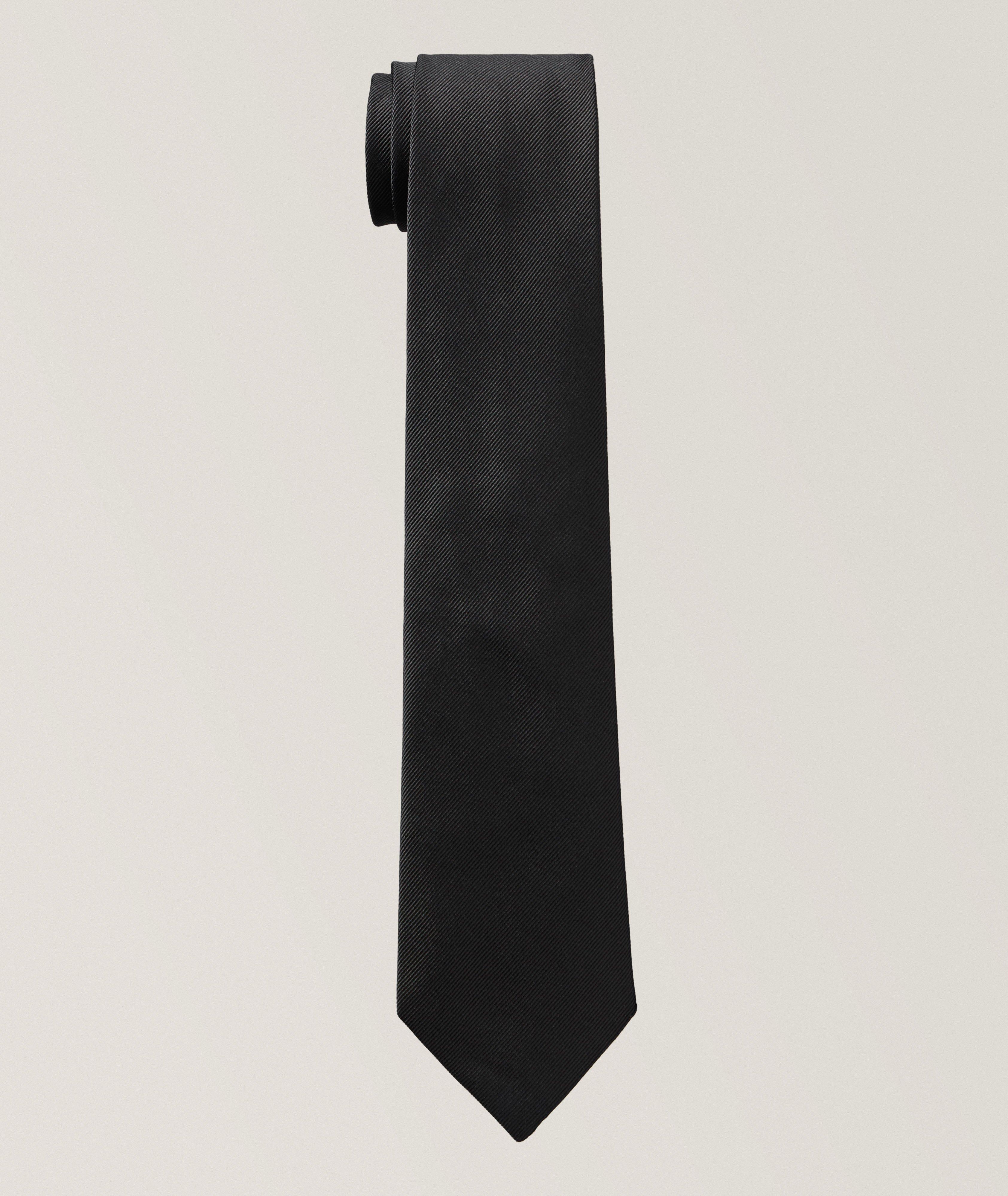 Solid Mogador Silk Tie  image 0