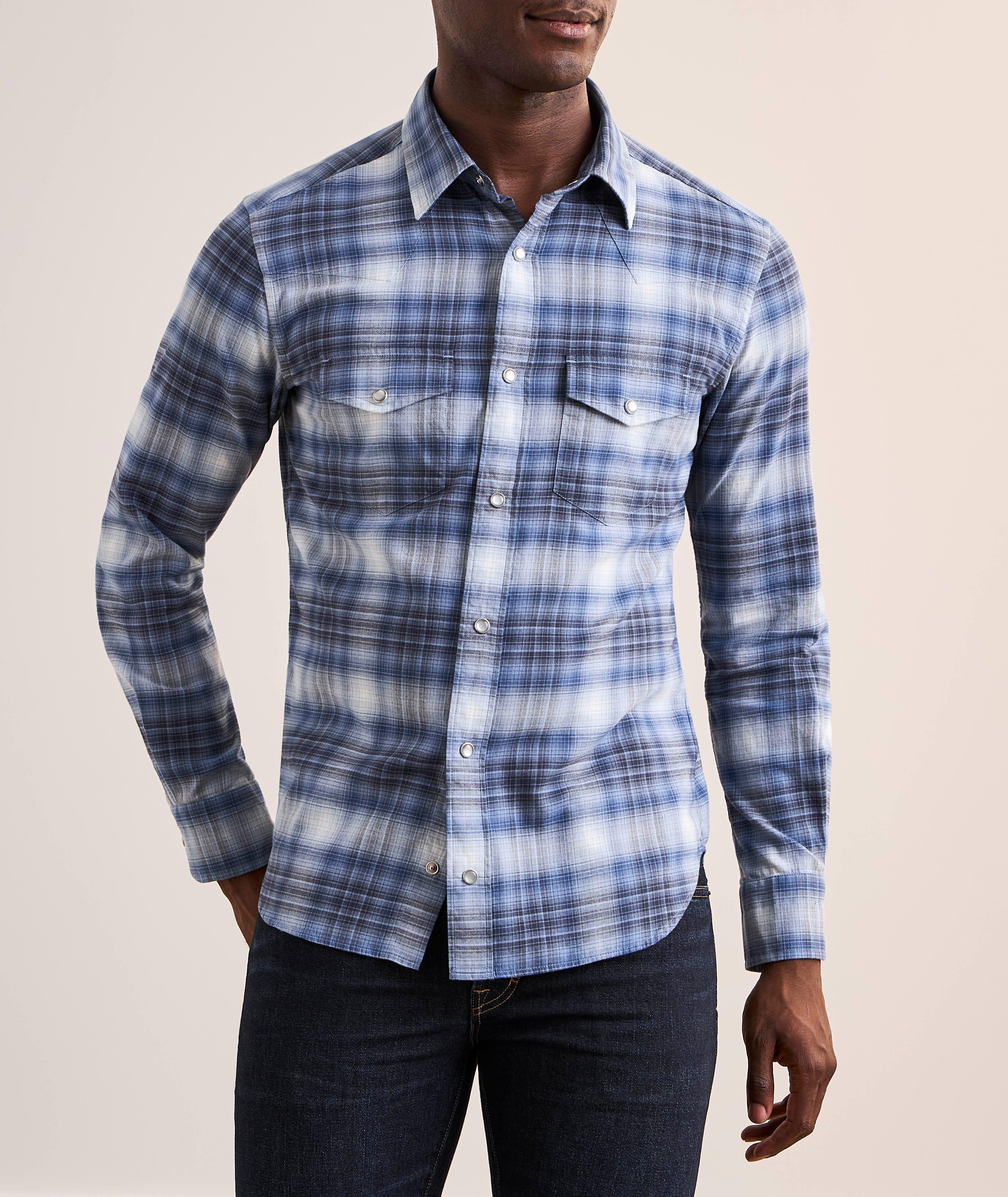Western Defused Check Cotton Shirt  image 1