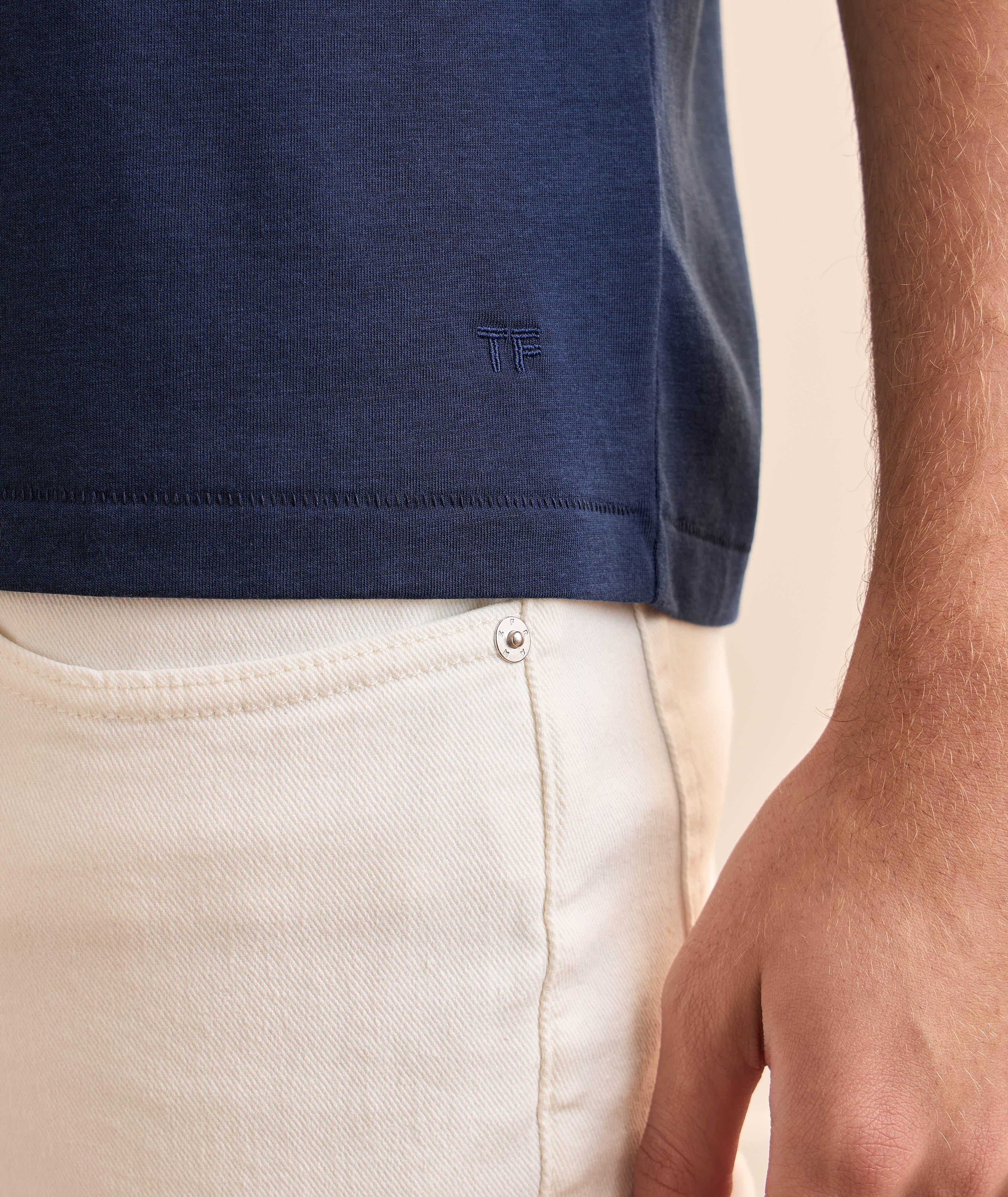 Lyocell-Cotton Crewneck T-Shirt image 3