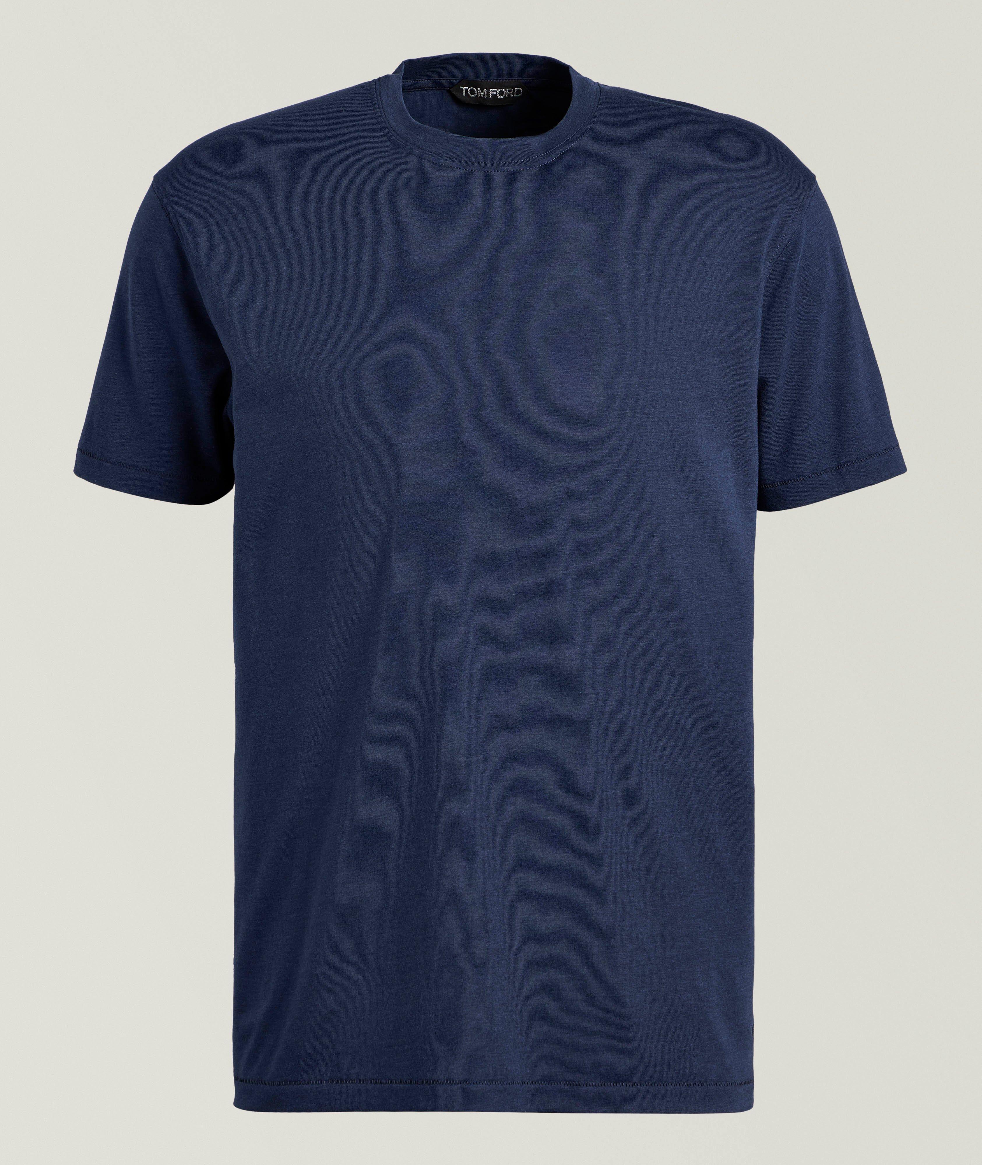 Lyocell-Cotton Crewneck T-Shirt image 0