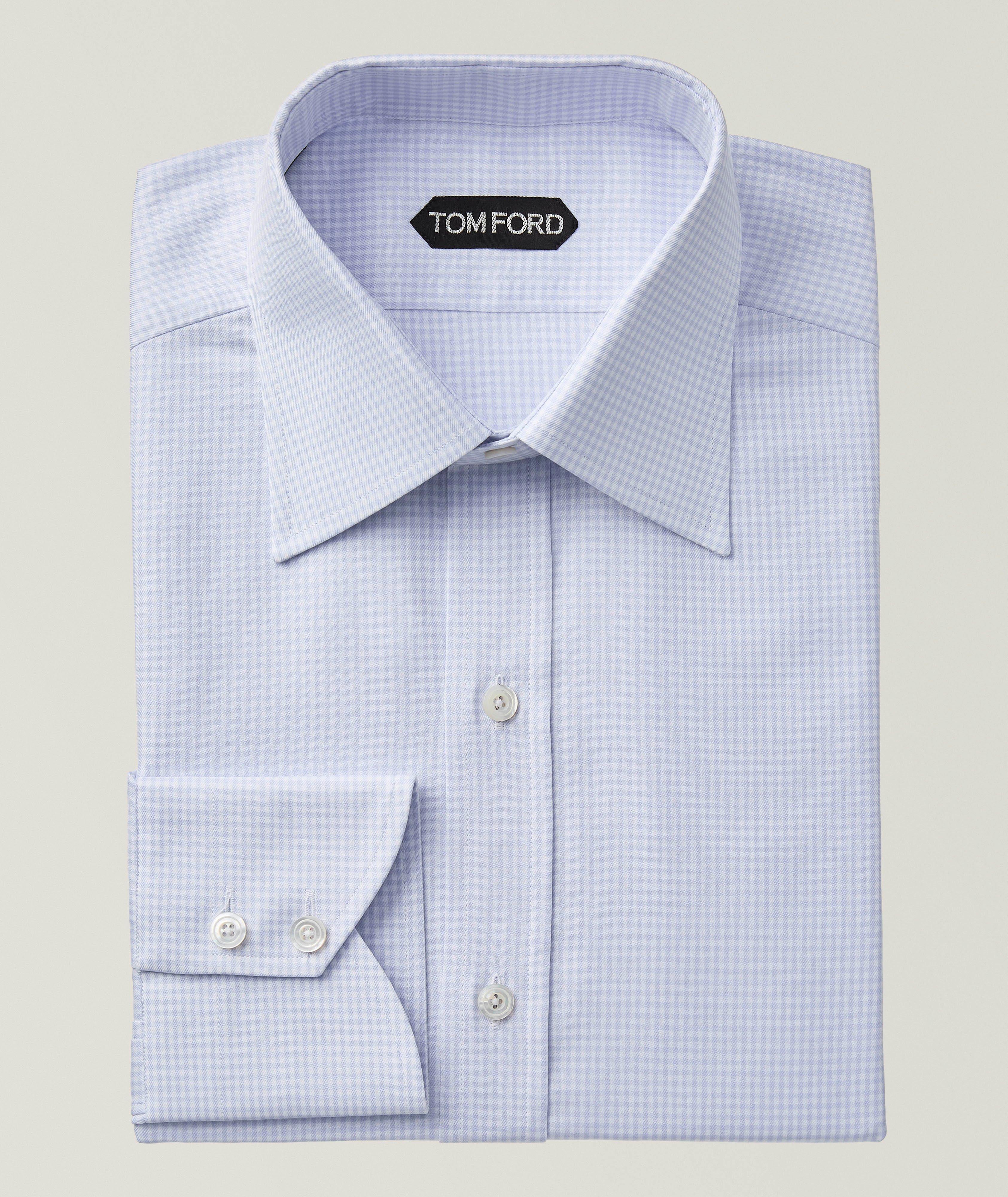 Micro Gingham Twill Dress Shirt image 0