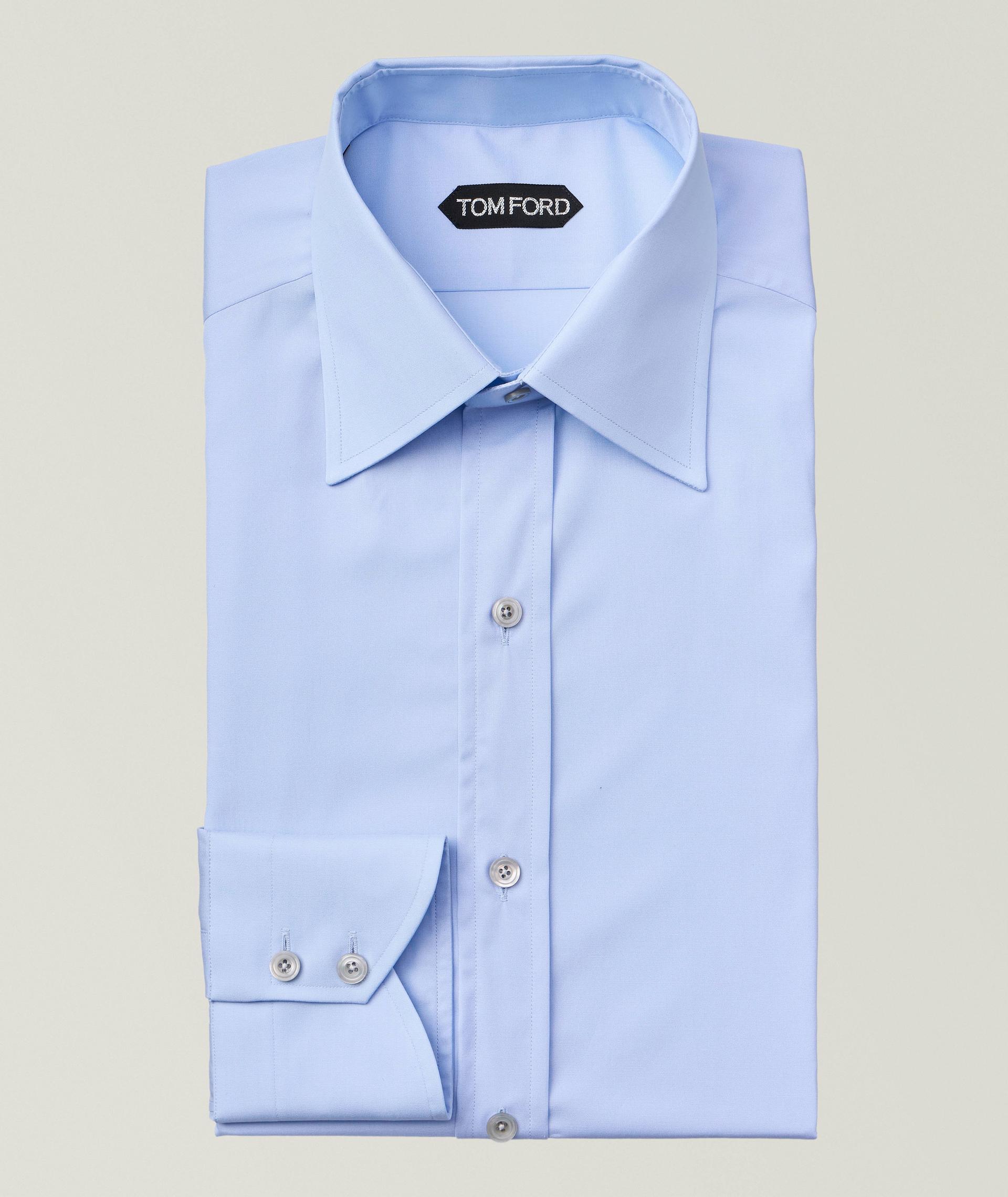 Slim-Fit Cotton Poplin Dress Shirt image 0