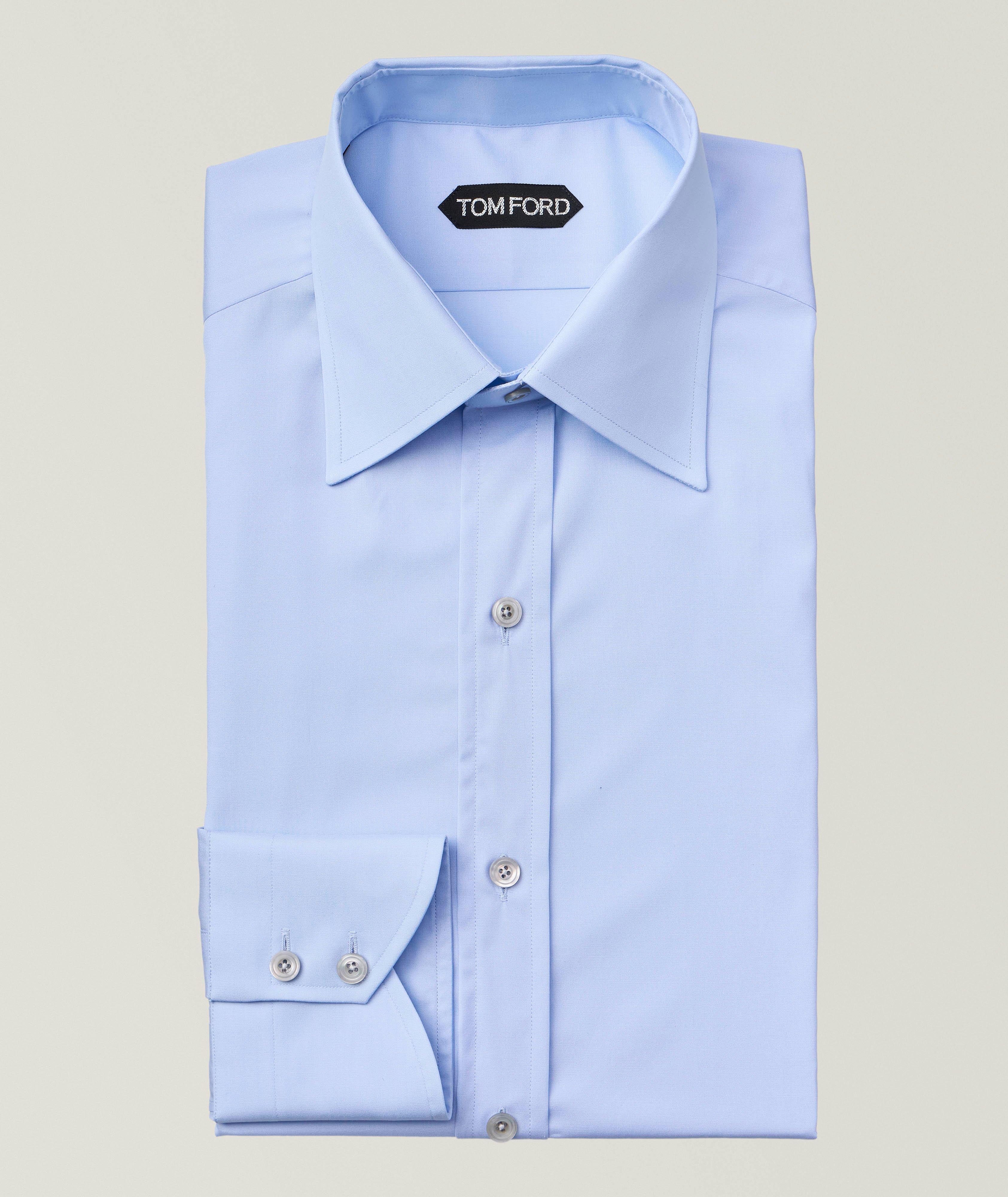 Slim-Fit Cotton Poplin Dress Shirt image 0