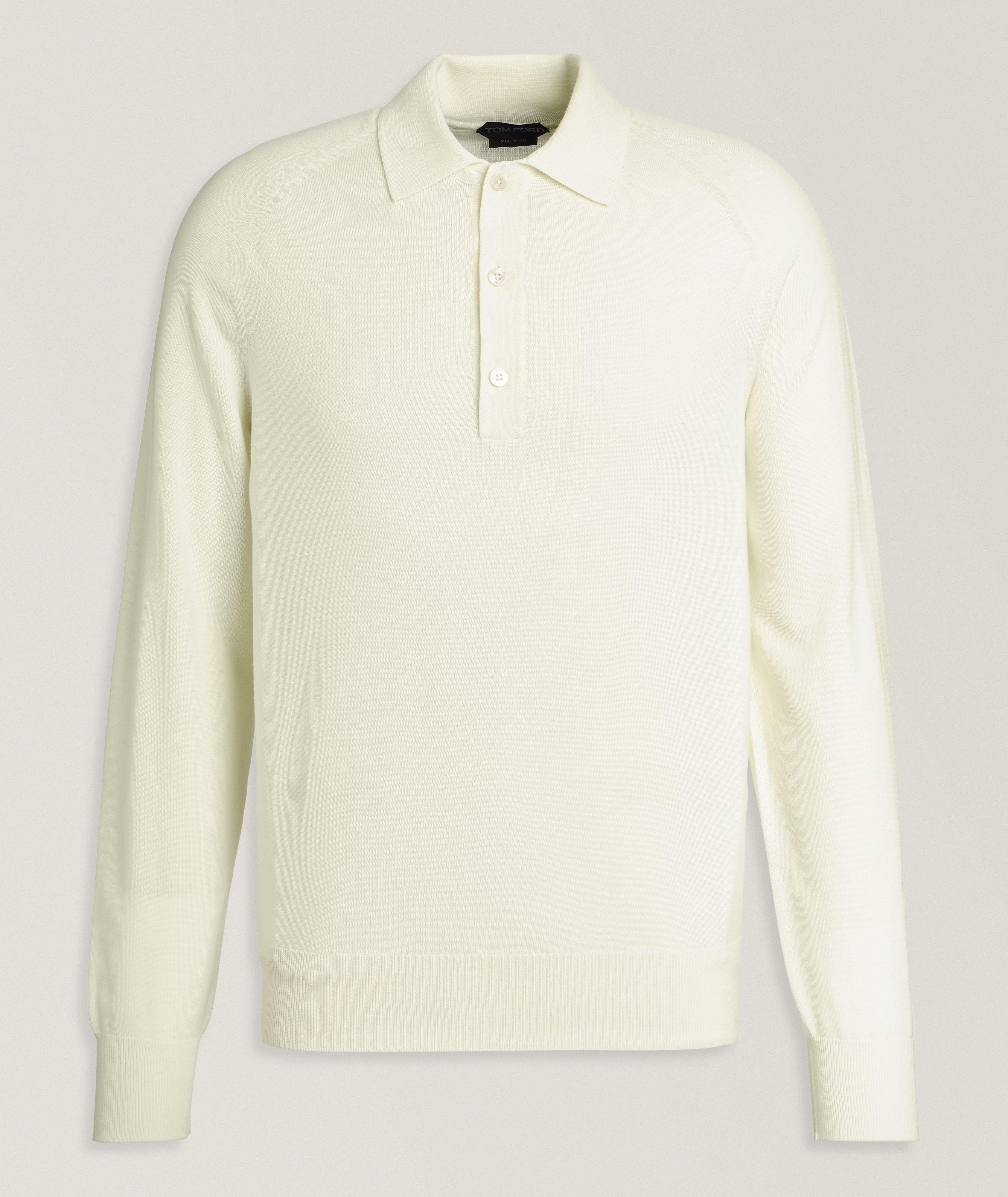 Fine Gauge Merino Wool-Blend Polo image 0