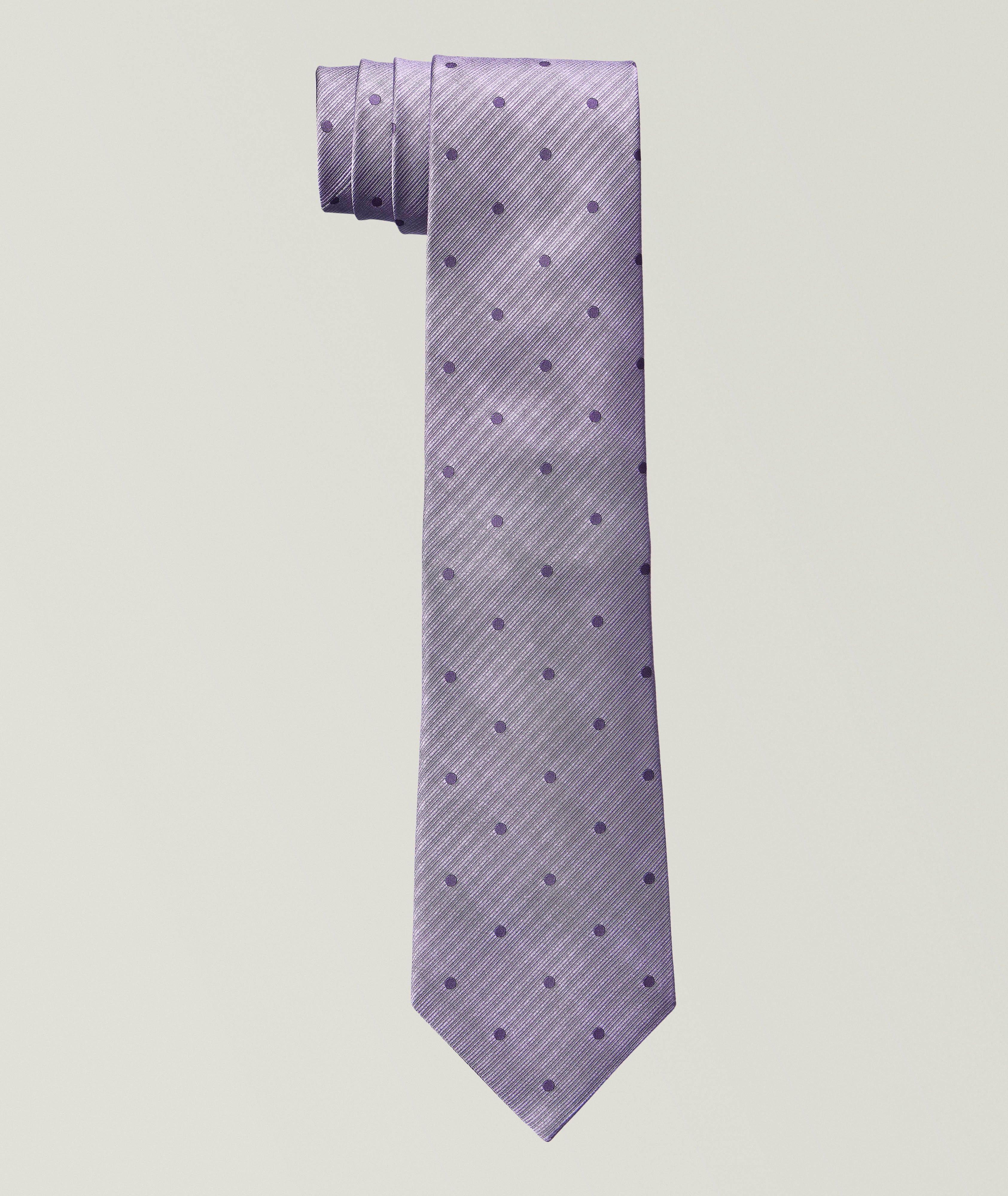 Tonal Polka Dot Silk Tie image 0