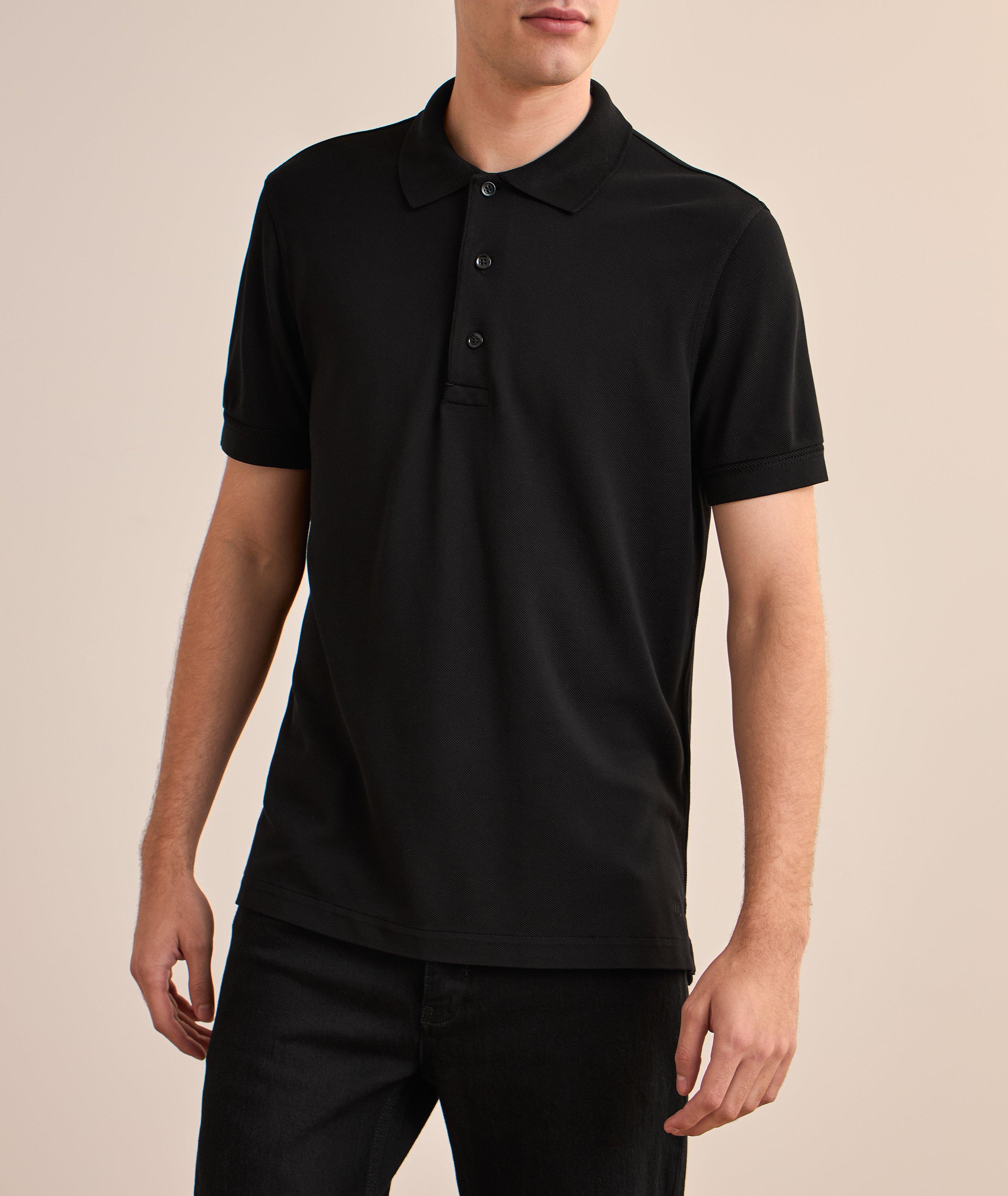 Lyocell-Cotton Piqué Polo  image 1