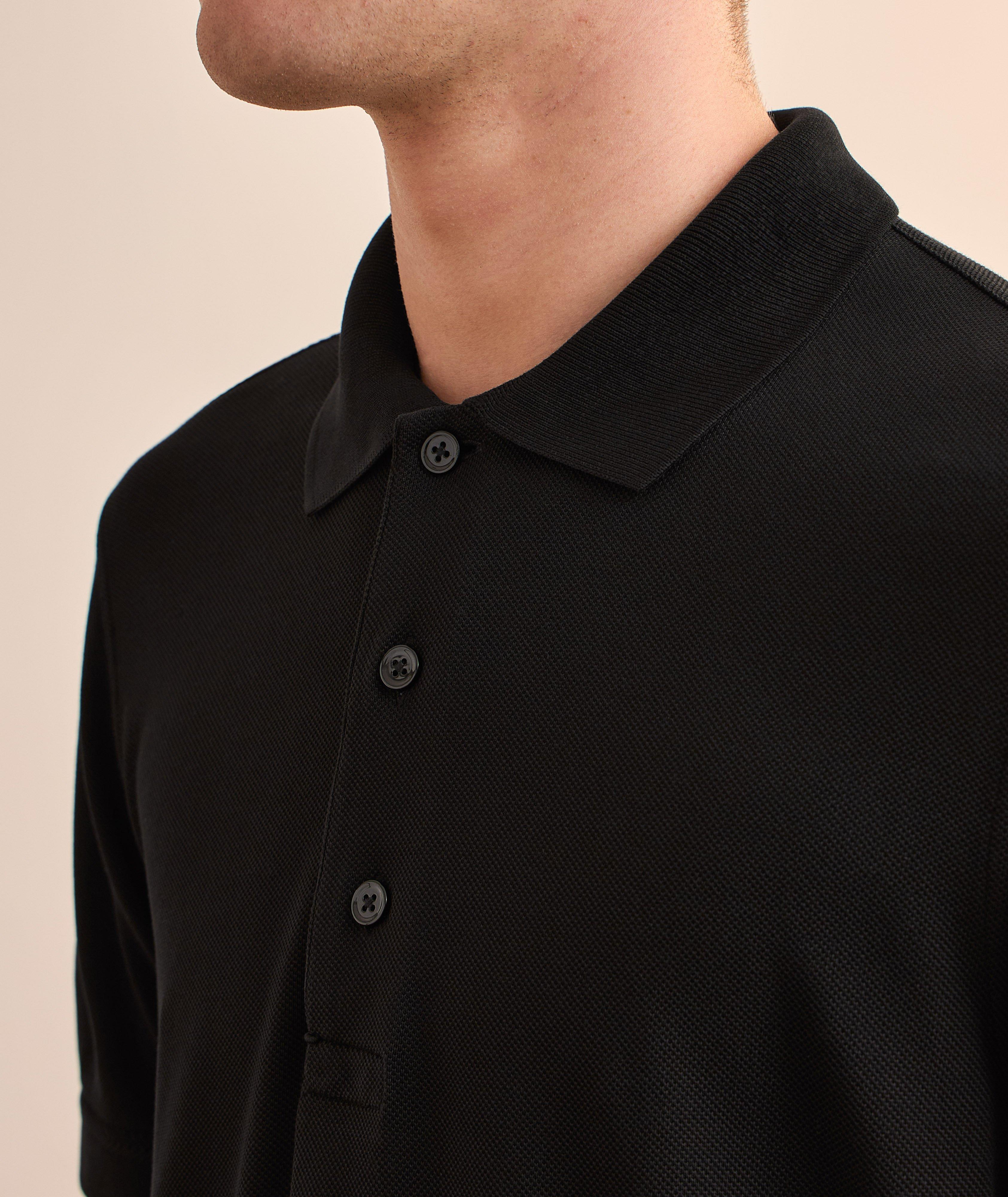 Lyocell-Cotton Piqué Polo  image 3