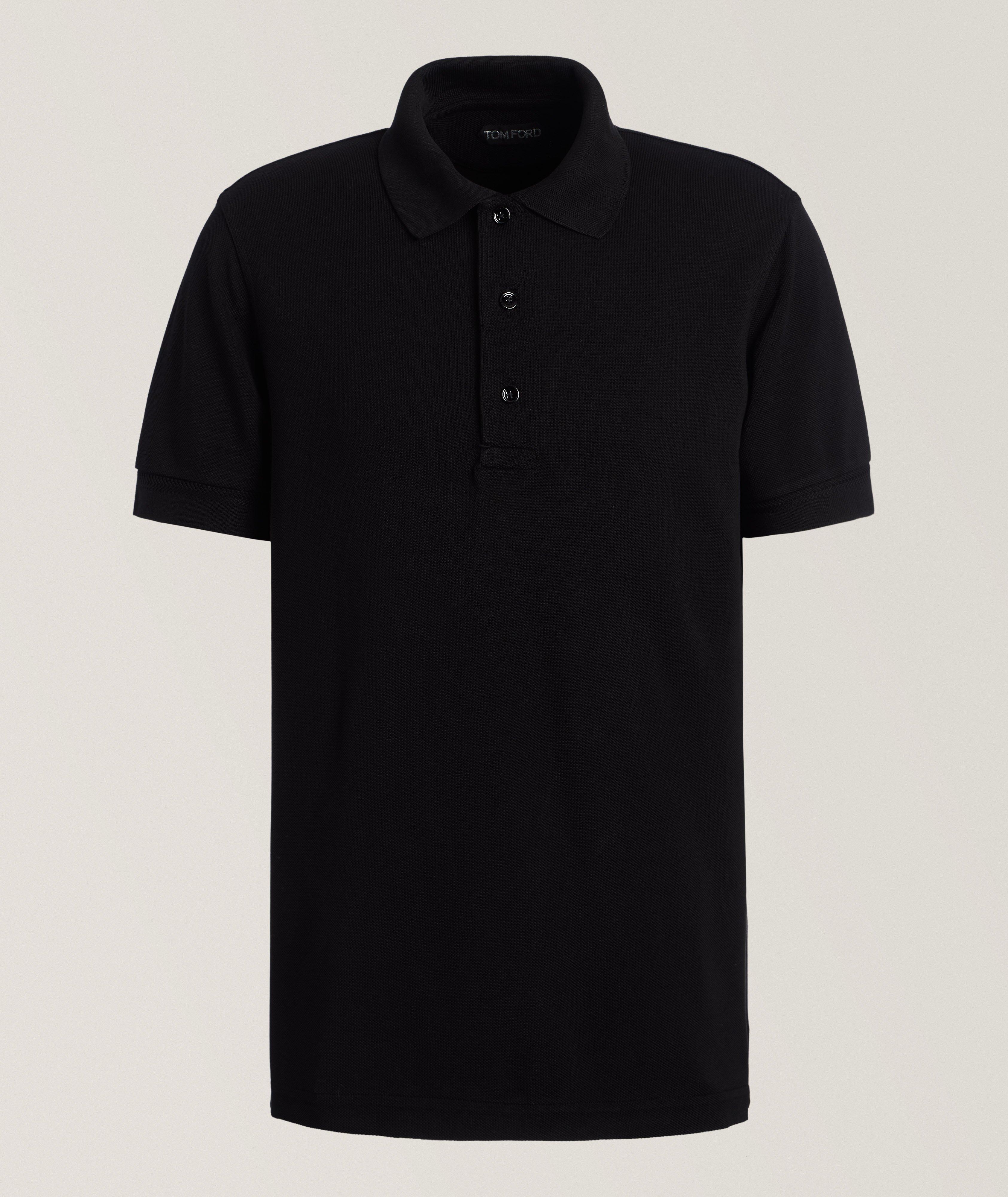 Polo en piqué de lyocell et de coton image 0