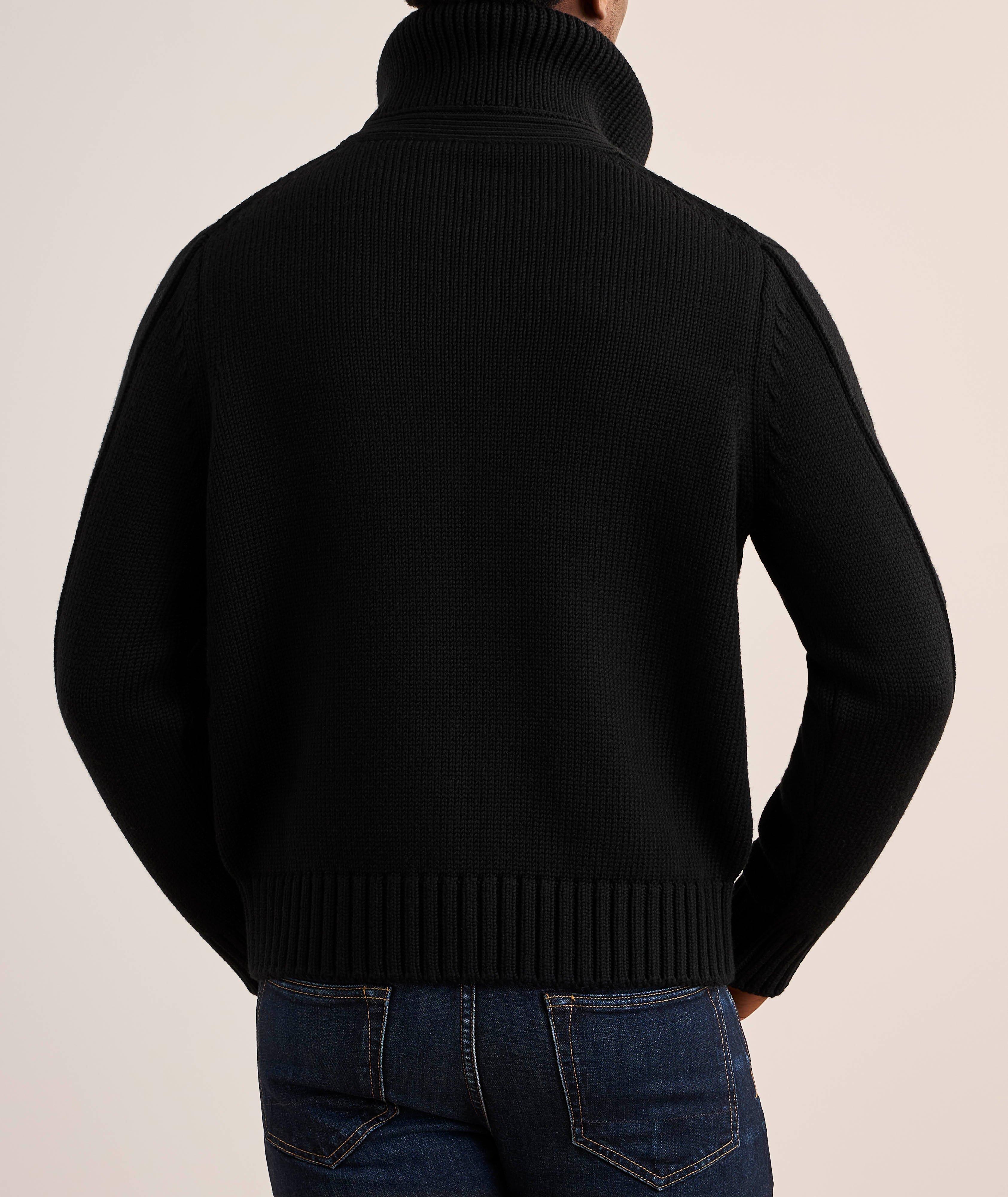 Merino Wool Zipper Cardigan  image 2