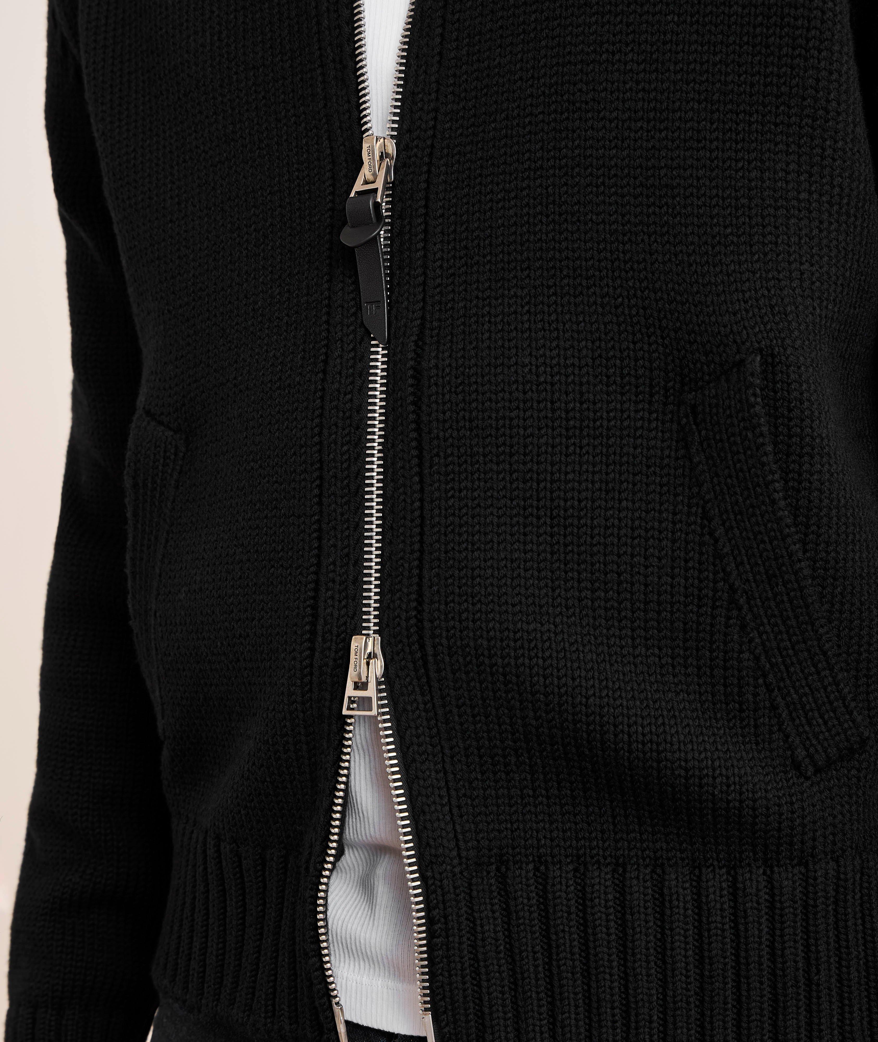Merino Wool Zipper Cardigan  image 3