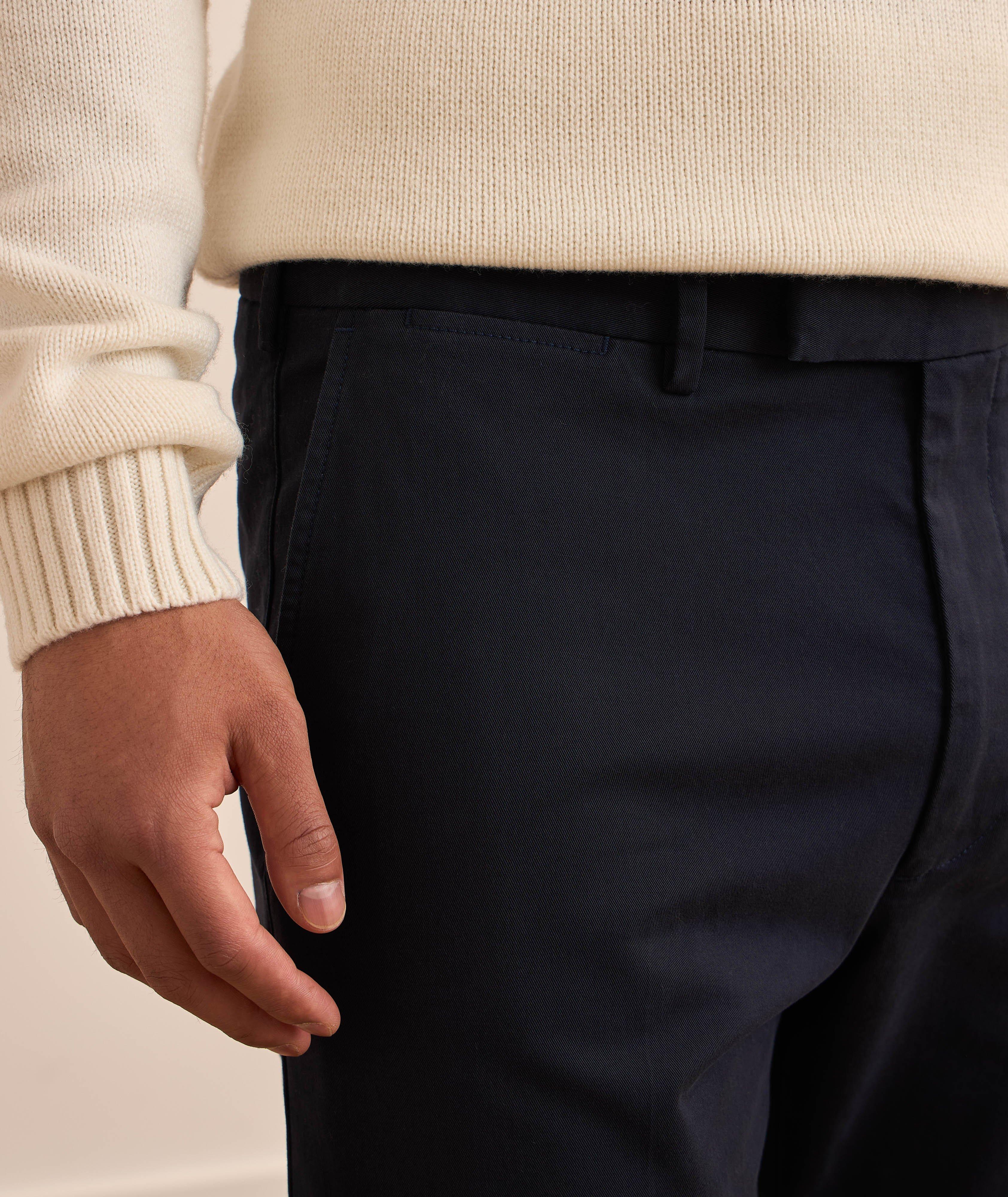 Chino en twill de coton extensible image 3